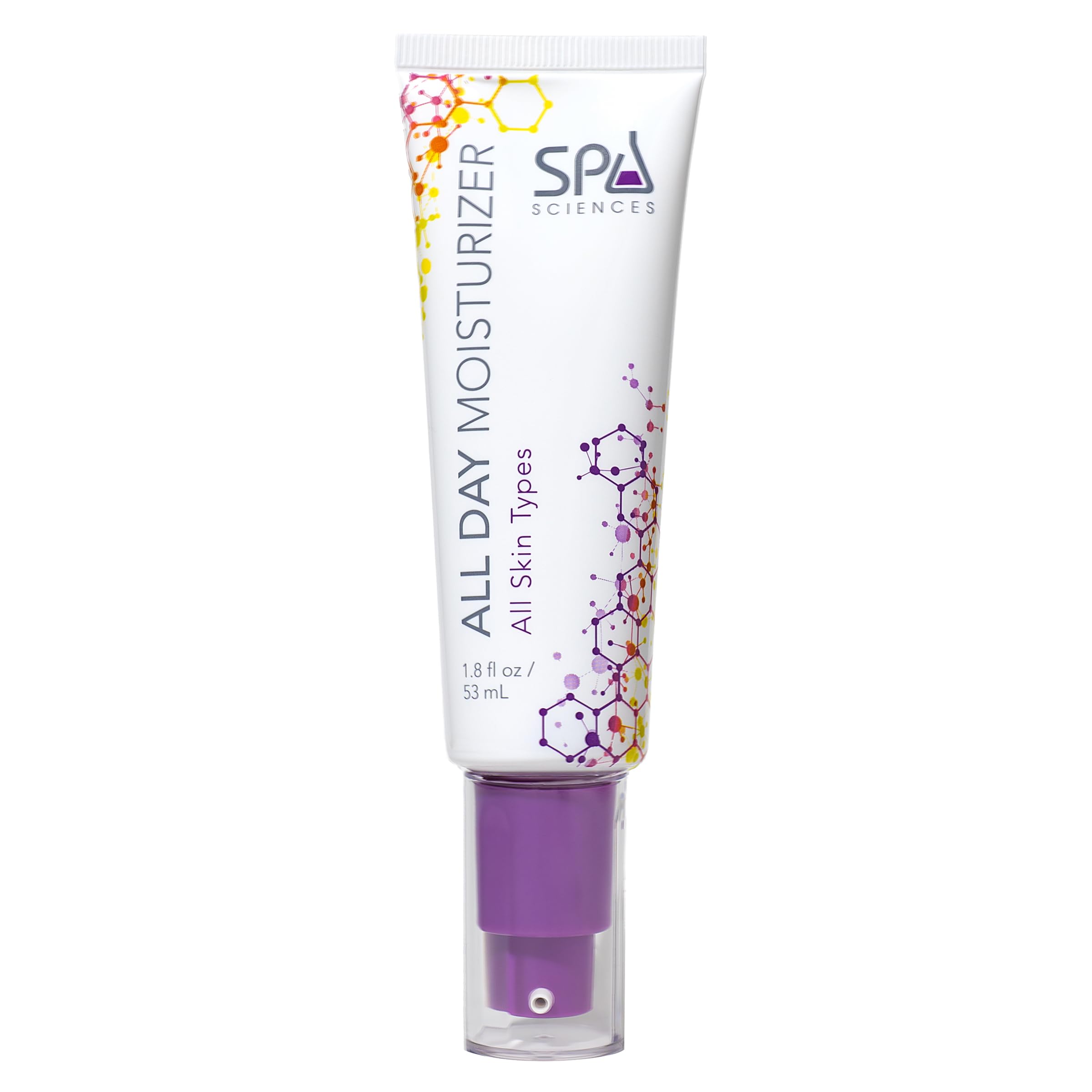 SPA SCIENCES  All Day Moisturizer  Made in the USA  Lightweight, Gentle Moisturizer  With Glucosamine HCL, Seaweed Extract 