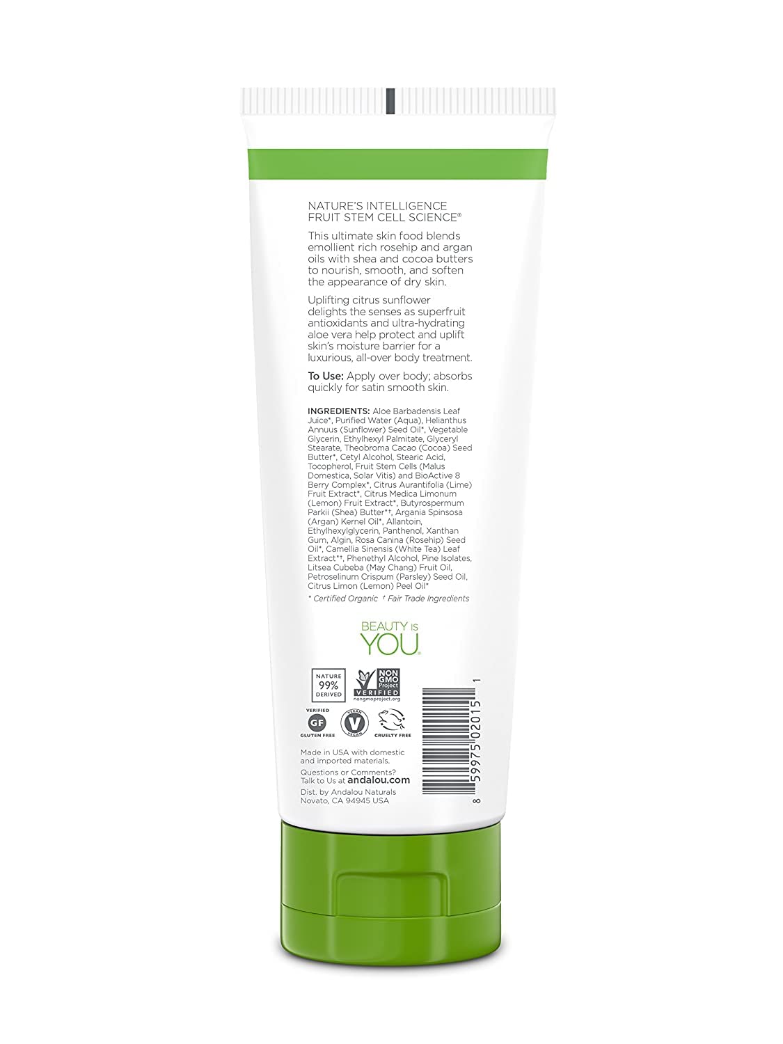Andalou Naturals Citrus Verbena Body Lotion, Pack Of 3