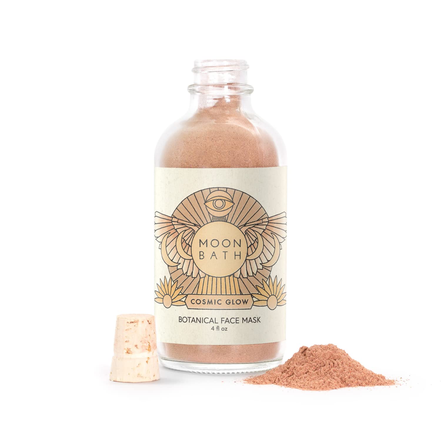 Moon Bath Cosmic Glow Botanical Face Mask | Ayurvedic Facial W/Fine Herbs & Clay. Brighten & Calm The Skin. Reduce Inflammation