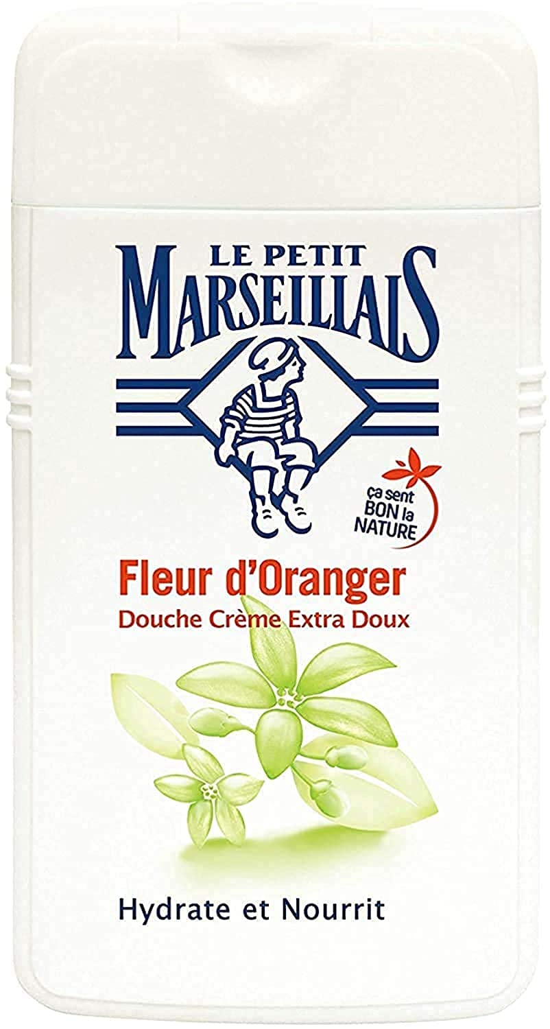 Le Petit Marseillais 1 Bottle Of Body Wash Your Choice, French Shower Cream 6 Varieties 250Ml (8.4Oz) (Fleur D'Oranger (Orange B