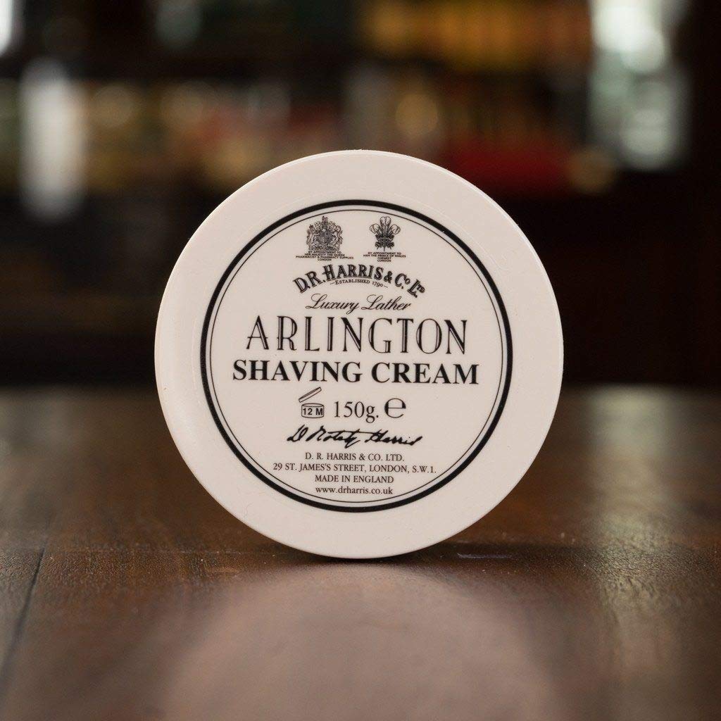 D.R. Harris Arlington Shaving Cream Bowl - 150g, Tan, Luxurious Lather, Ideal for Smooth Shaving Experience