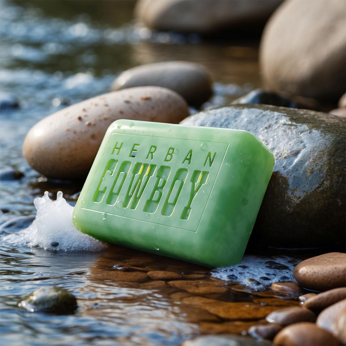 Herban Cowboy Forest Body Soap with Hints of Cedar, Mandarin, and Black Pepper (5 oz)