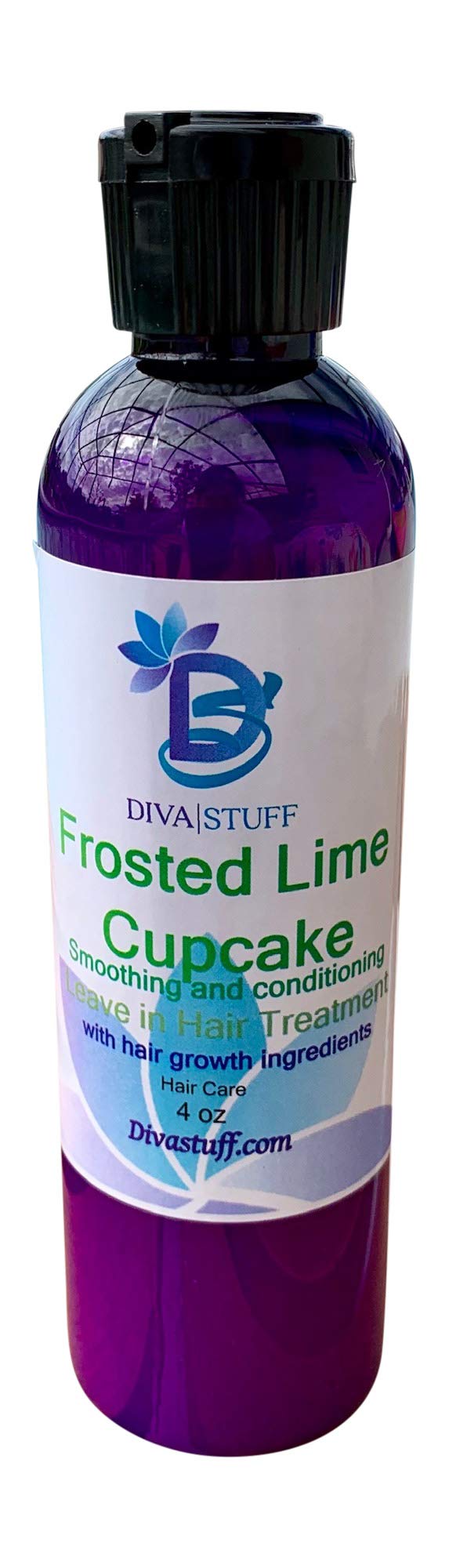 Frosted Lime Cupcake Scented Leave In Hair Conditioner with Hair Growth Ingredients, All In One, Diva Stuff