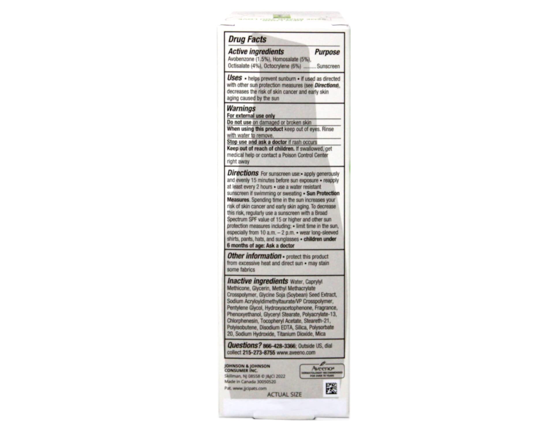 2 Pack - Aveeno Positively Radiant Daily Face Moisturizer SPF 30, 2.3 Fl. Oz.