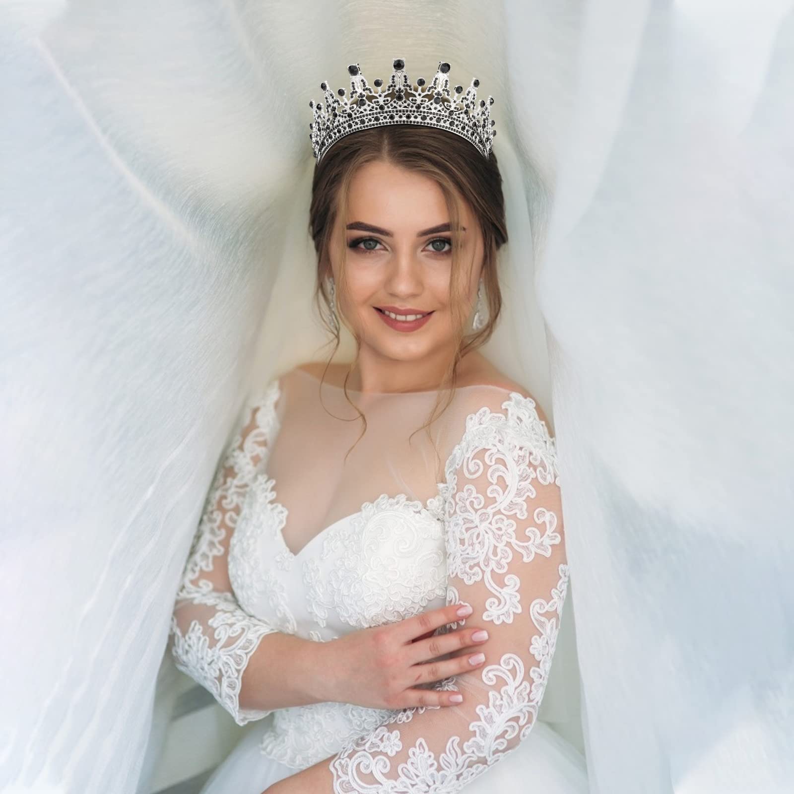 Cocide Black Tiaras For Women Crowns For Women Tiaras And Crowns For Women Queen Crown Princess Tiara For Girls Rhinestones Part