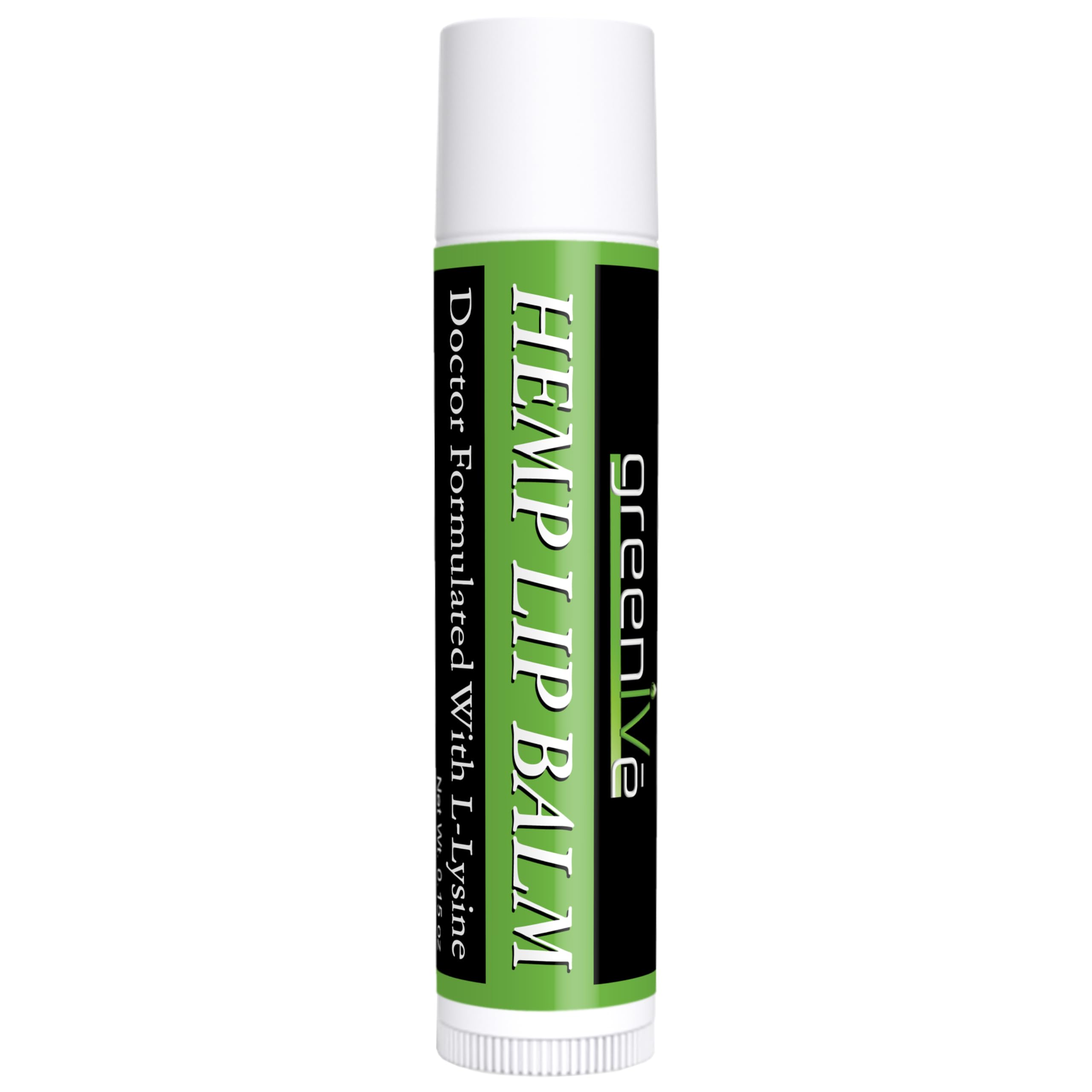 GreenIVe Hemp Lip Balm, Vegan, Omegas 3 & 6, Vitamin E, L-Lysine, Hydrating Handcrafted (1)