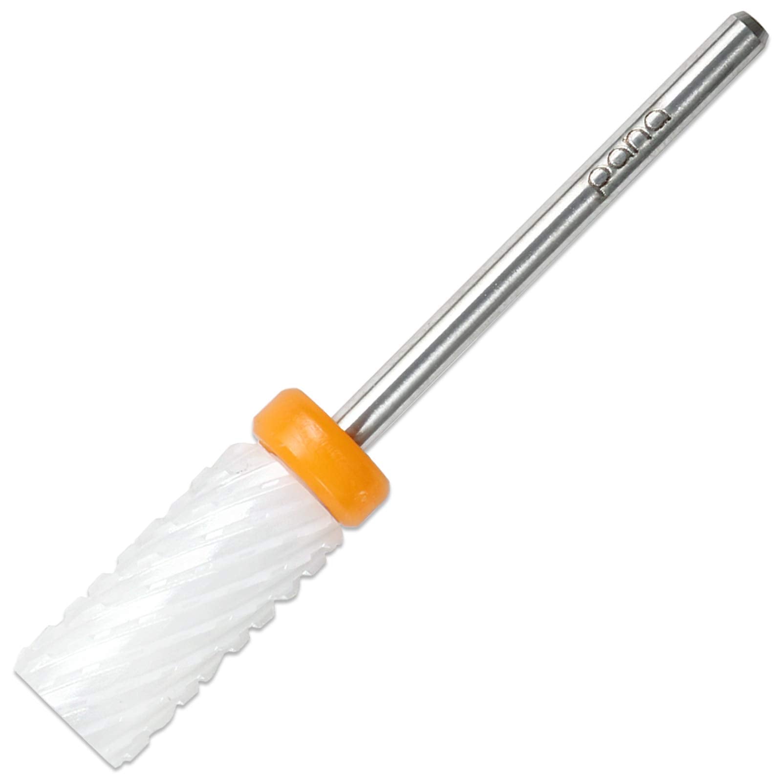 Pana Professional USA Ceramic White Small Barrel Bit Nail Drill (Grit: Double XXC Coarse) 3/32 Shank Size