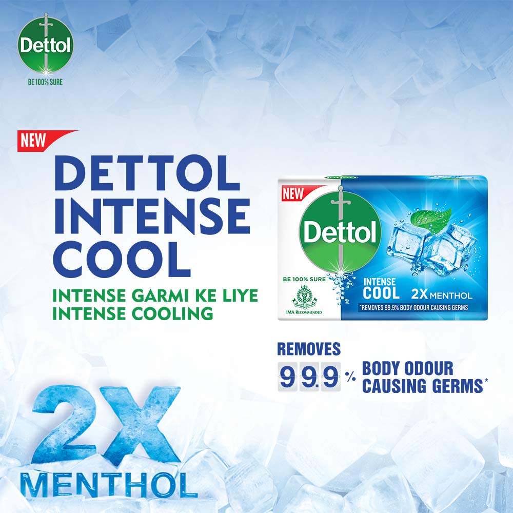 Dettol Cool Soap, 125g (Pack of 4)