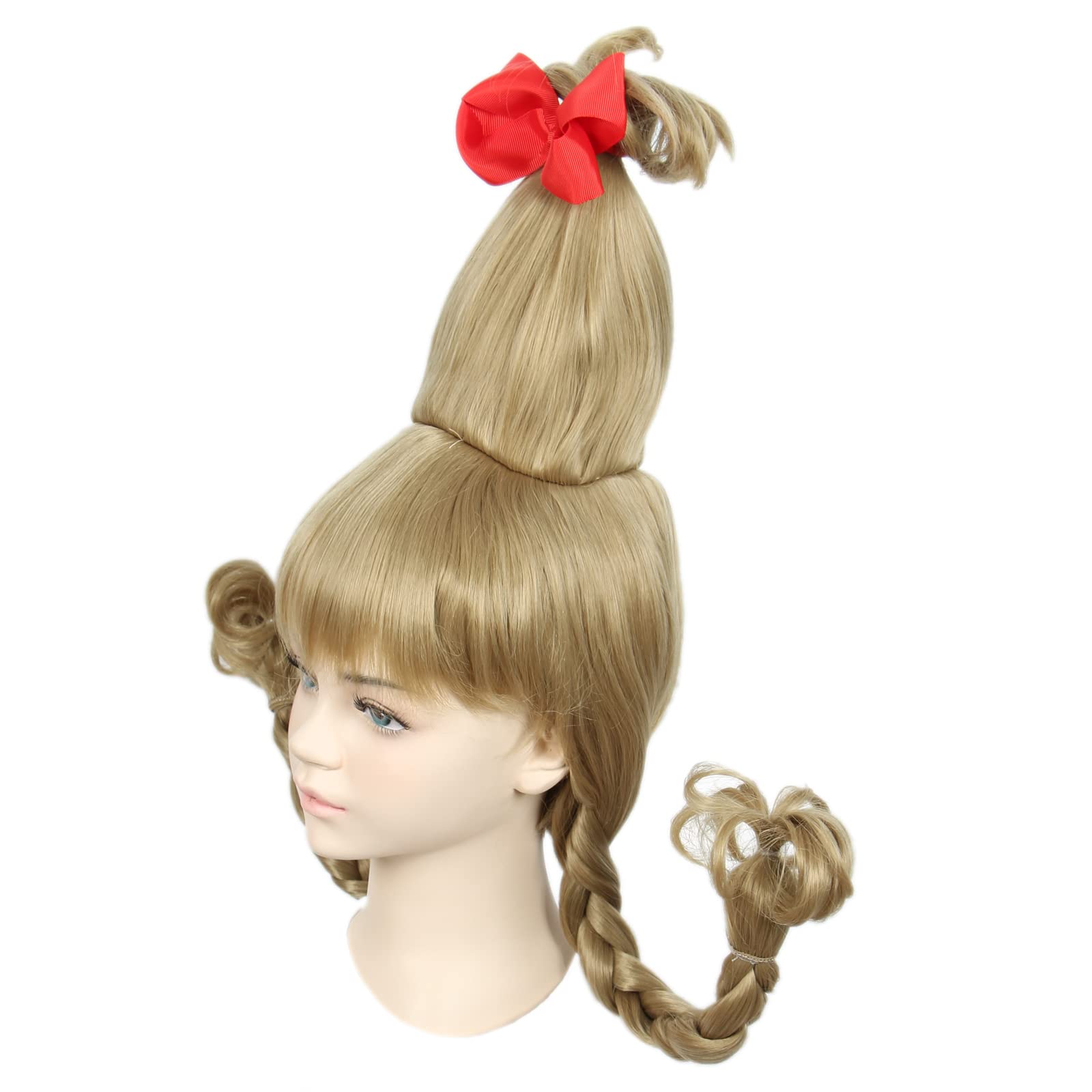 Linfairy Kids Wig Halloween Costume Cosplay Wig For Child Ash Blonde