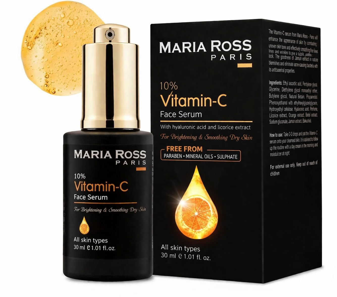 Maria Ross Face Serum For Acne And Dark Spots  Oil Control And Skin Barrier Repair  Hydrating Niacinamide And Hyaluronic Acid 