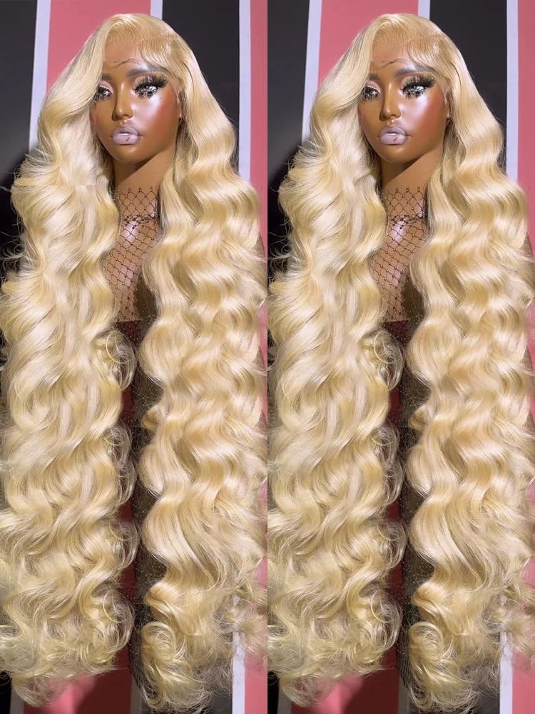 Fayniss 30 Inch 613 Blonde Wig Human Hair 180% Density 13X6 Body Wave Lace Front Wigs Human Hair Glueless Wigs Human Hair Pre Pl