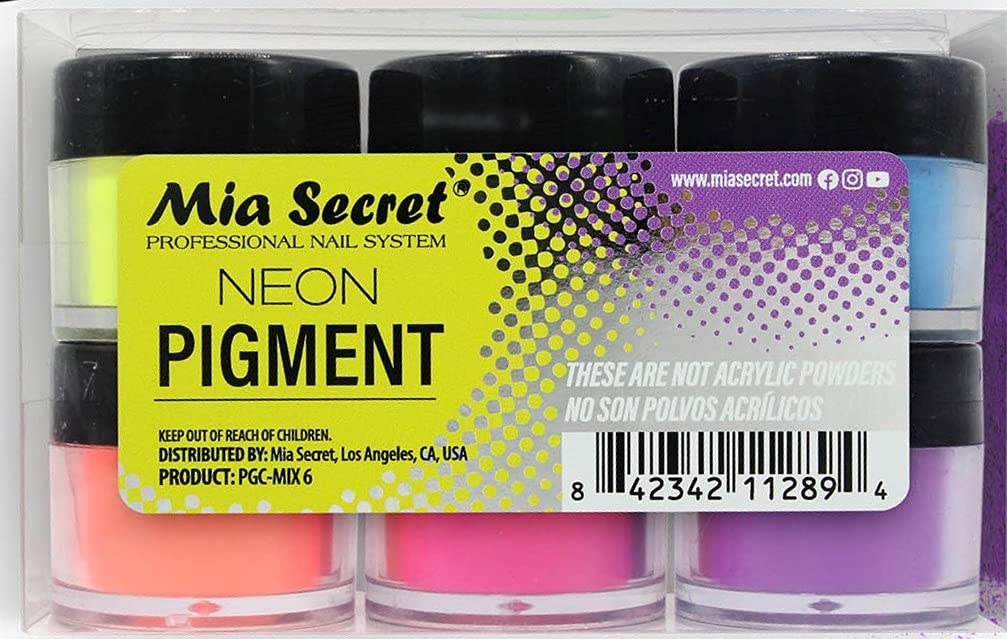 MIA SECRET PIGMENT MIXES  6 COLORS SET (MIX6 (NEON))