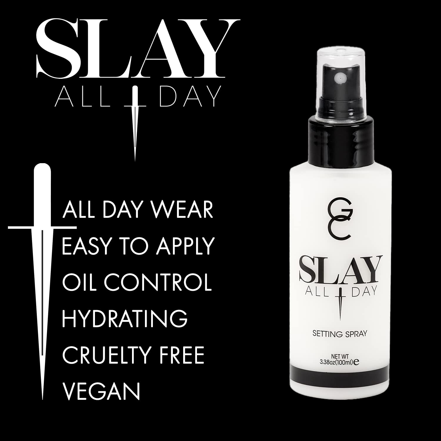 Gerard Cosmetics Slay All Day Makeup Setting Spray | Coconut Scented | Matte Finish With Oil Control | Cruelty Free, Long Lastin