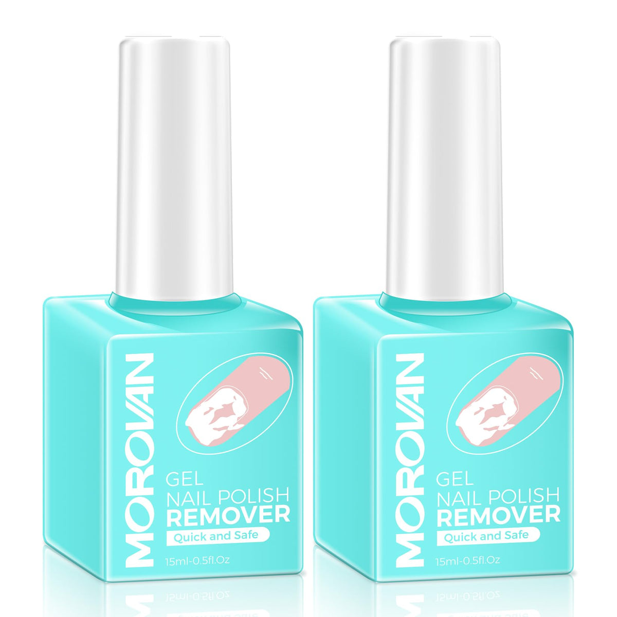 Morovan Gel Nail Polish Remover Kit: Professional Gel Polish Remover for Nails Quick & Effective Gel Polish Remover Kit in 3-5 M