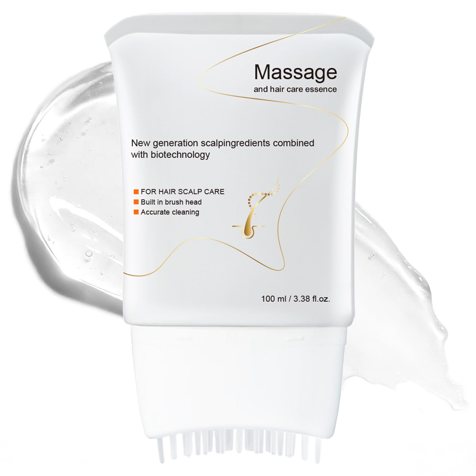 Hair Growth Serum with Builtin Brush, Heart Leaf Exosomes Extractsm, 100ml