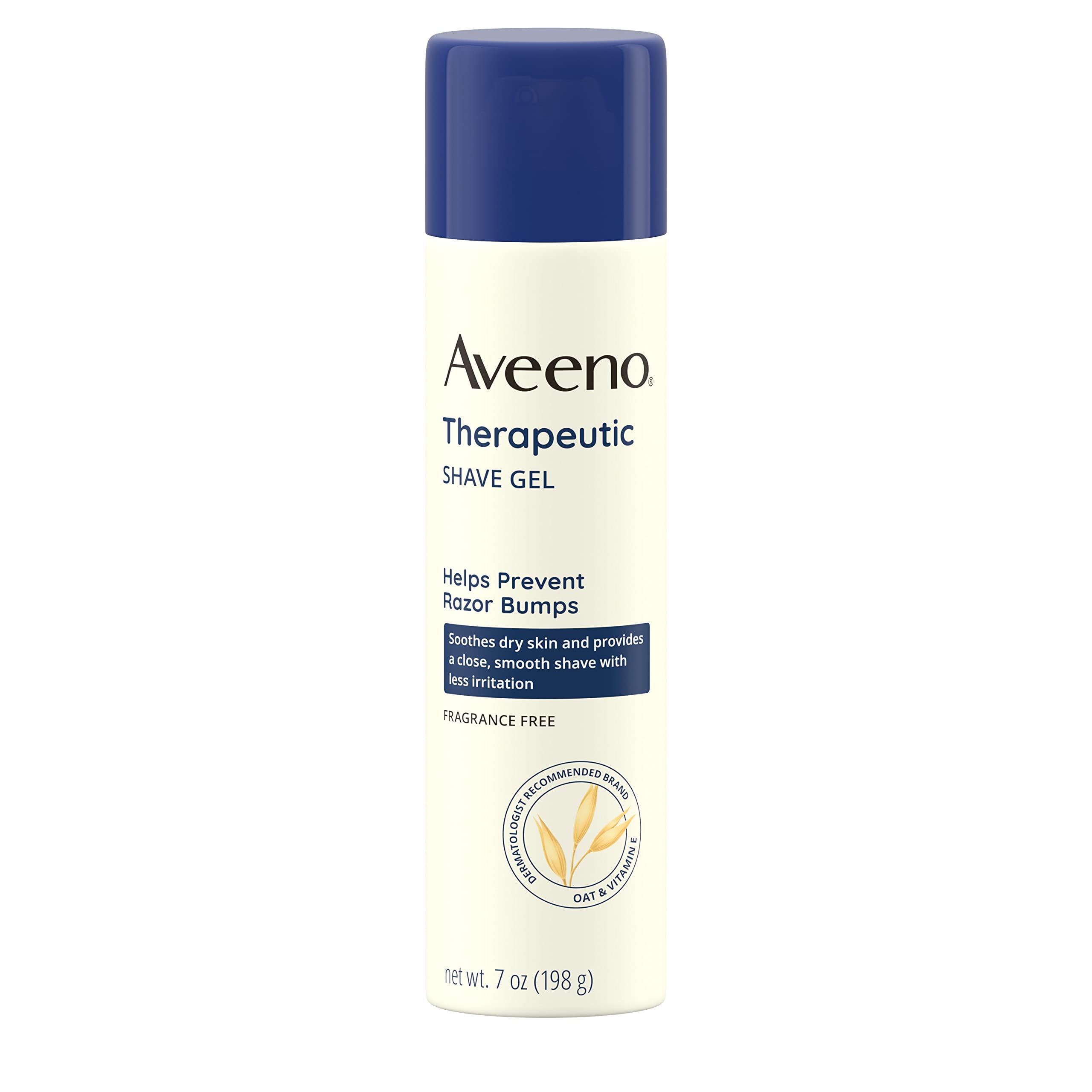 Aveeno Therapeutic Shave Gel With Oat And Vitamin E To Help Prevent Razor Bumps, Soothes Dry Skin And Provides A Close, Smooth S