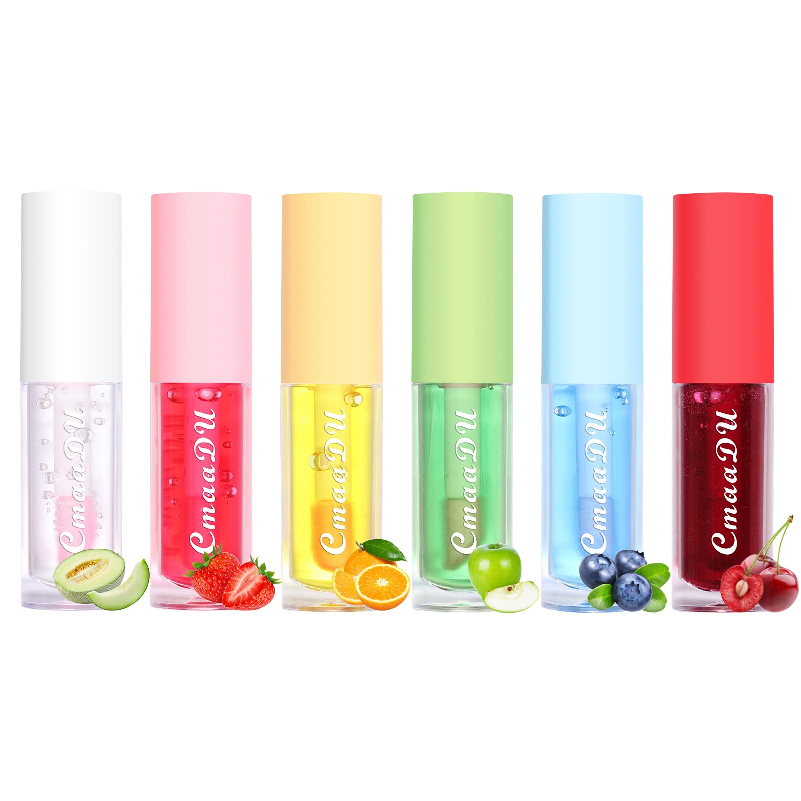 Kimieye 6Pcs Color Changing Lip Gloss Set, Long Lasting Moisturizing Lip Tint, Waterproof Lip Balm, Hydrating Lip Oil For Natura