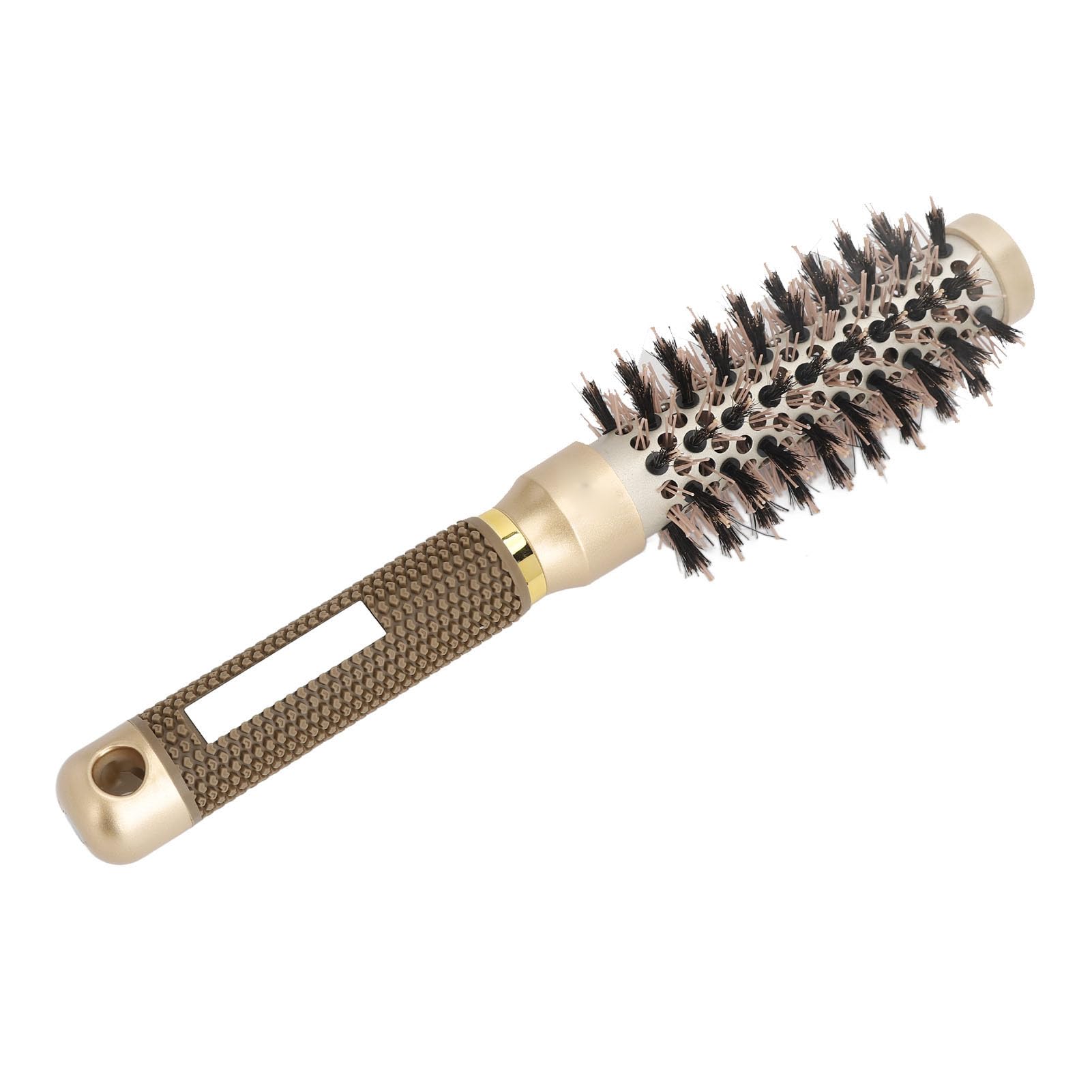 Blow Drying Round Brush  Professional Styling Tool with Aluminum Handle, 1 Inch Diameter for Smooth and Volume  for and Home U