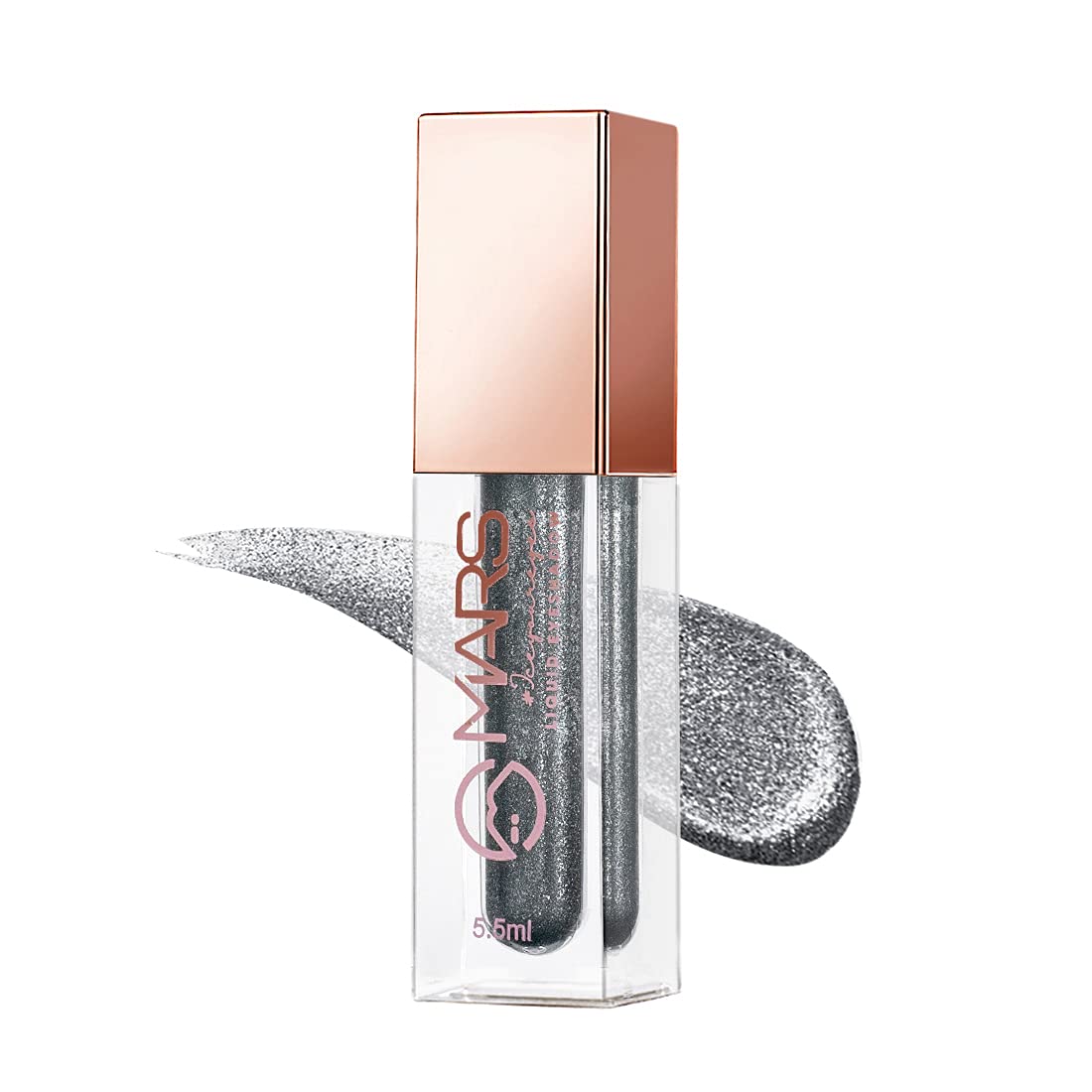 Mars Metallic Liquid Glitter Eyeshadow | Waterproof & Highly Pigmented | Smooth Glide Formula (5.5Ml) (05-Gravity)