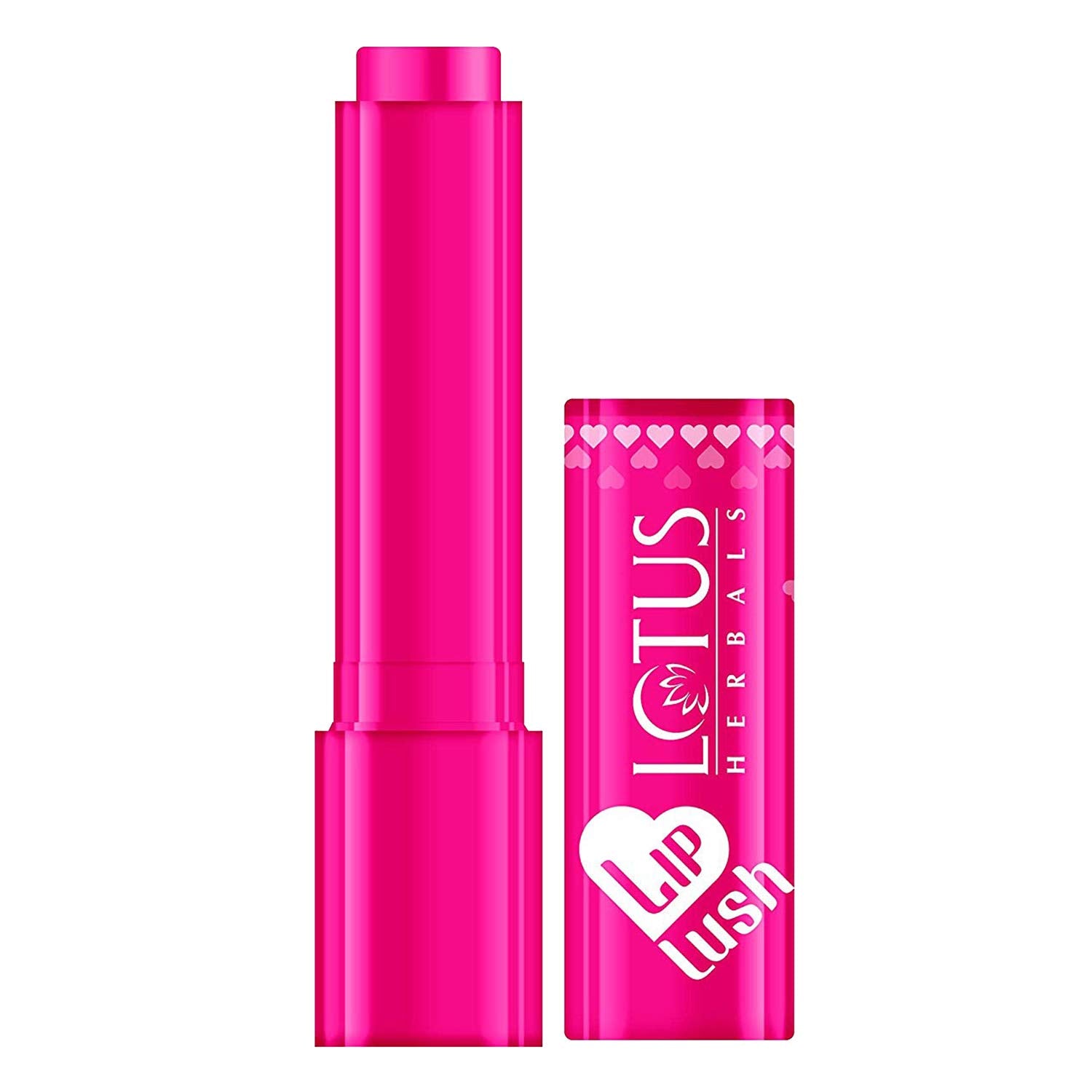 Lotus Herbals Lip Lush Tinted Lip Balm  Pink Guava Rush | Spf 20 | 8H Moisturisation | 4G