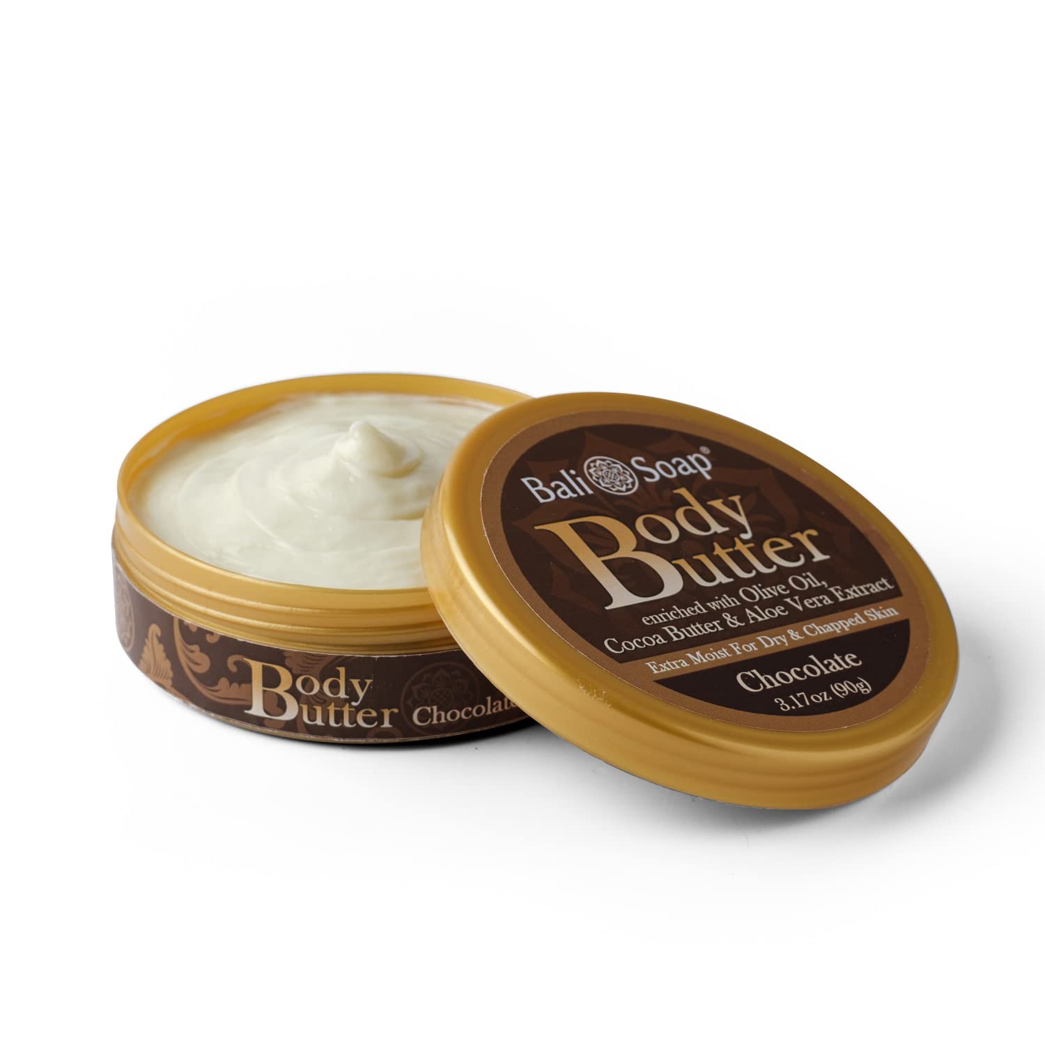 Bali Soap - Chocolate & Vanilla Honey Body Butter - Scented Body Cream for Women & Men - Cocoa Butter Aloe Vera Extract, 2 Pack