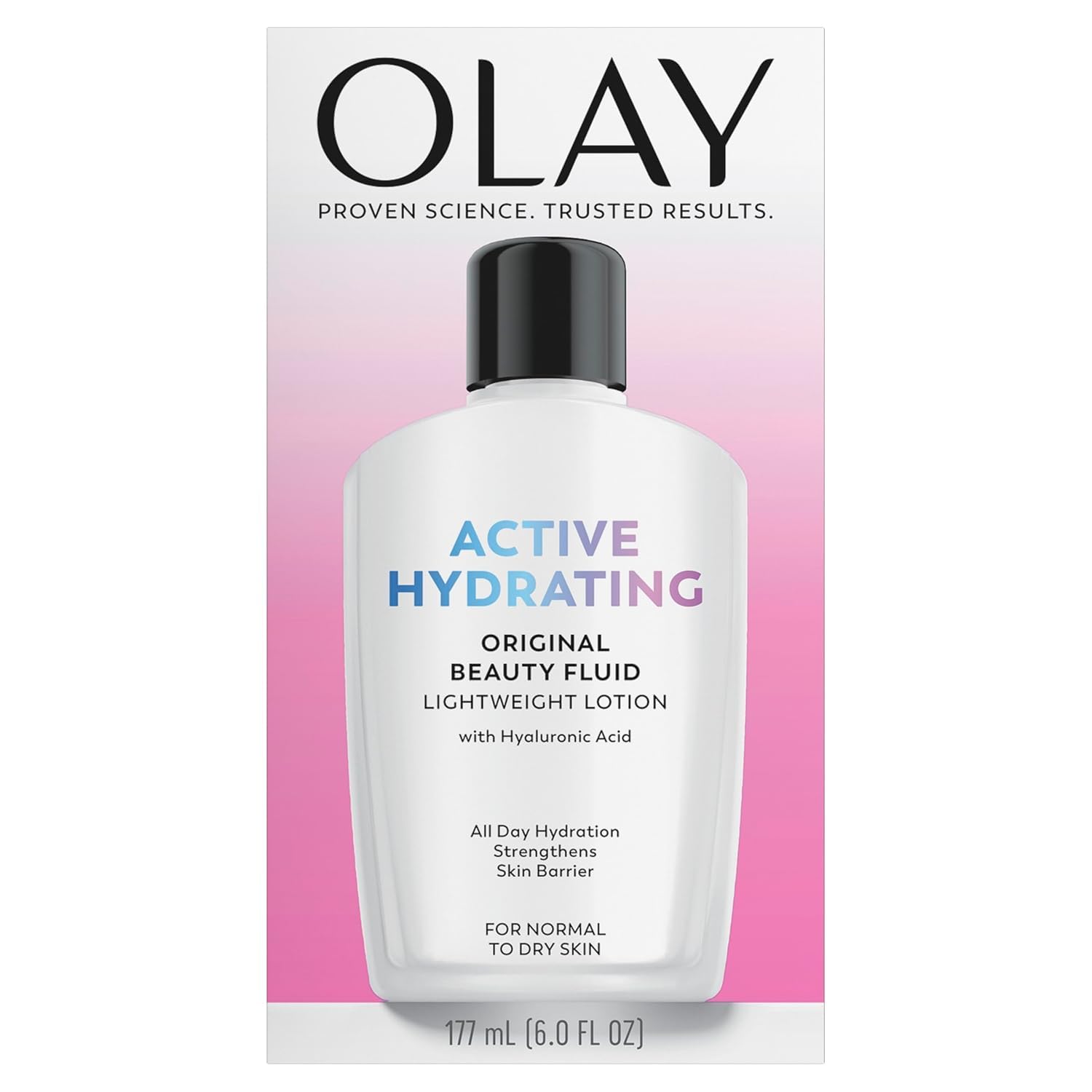 OLAY Active Hydrating Beauty Fluid Lotion Original 6 OZ  Buy Packs and SAVE (Pack of 2)