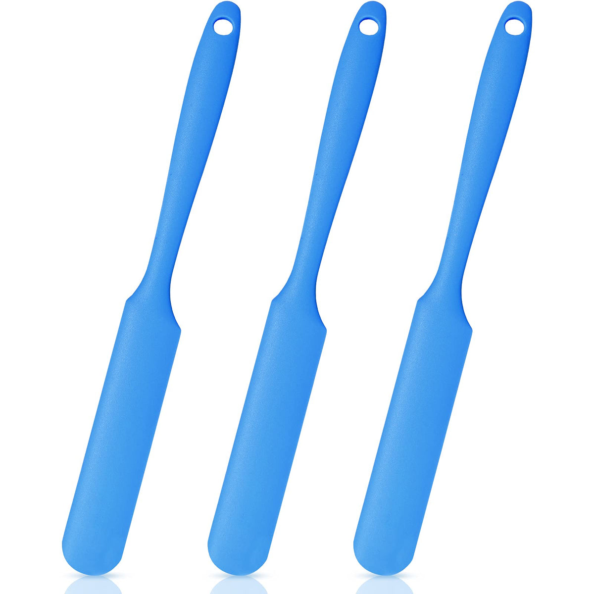 3 Pieces Non-stick Wax Spatulas Silicone Spatula Waxing Applicator Hair Removal Sticks Applicator Spatula Reusable Scraper Hard 