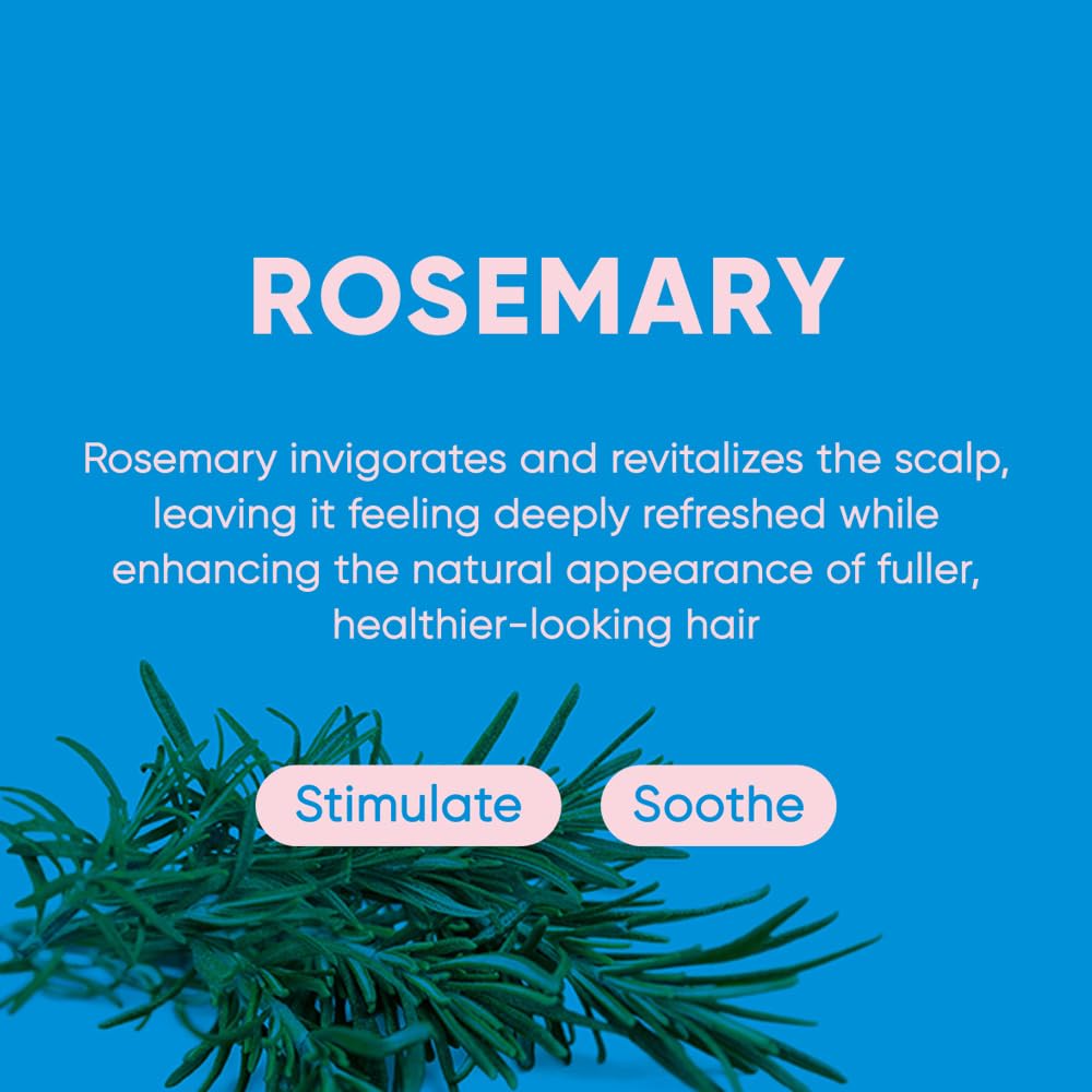 Mars Made Rosemary Shampoo Bar 2.0 - Hydrating & Moisturizing Natural Hair Soap Bar Shampoo For Hair Volume & Scalp Nourishment