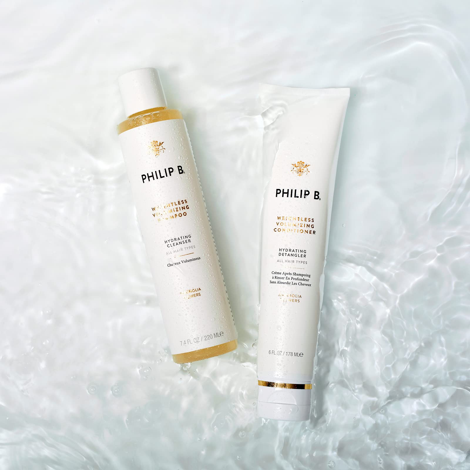 PHILIP B Weightless Volumizing Conditioner 2 oz. (60 ml) | Ultra-light Hair Detangler, Adds Extra Body and Shine