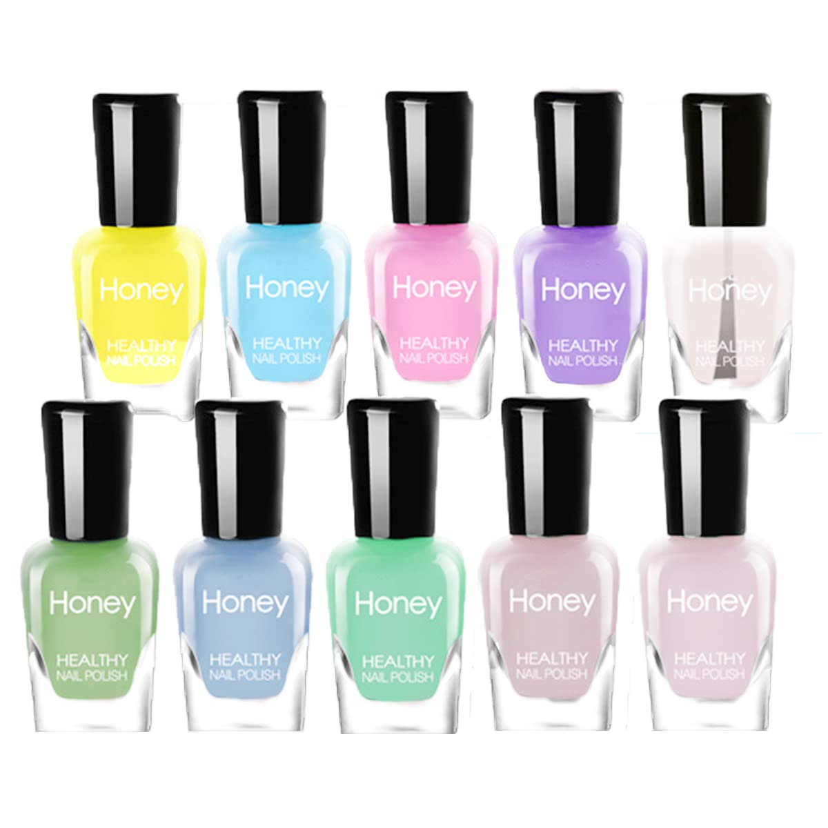 Tophany Non Toxic Easy Peel Off And Fast Dry Nail Polish Set For Pack, Eco Friendly & Organic Water Based Nail Polish For Women,