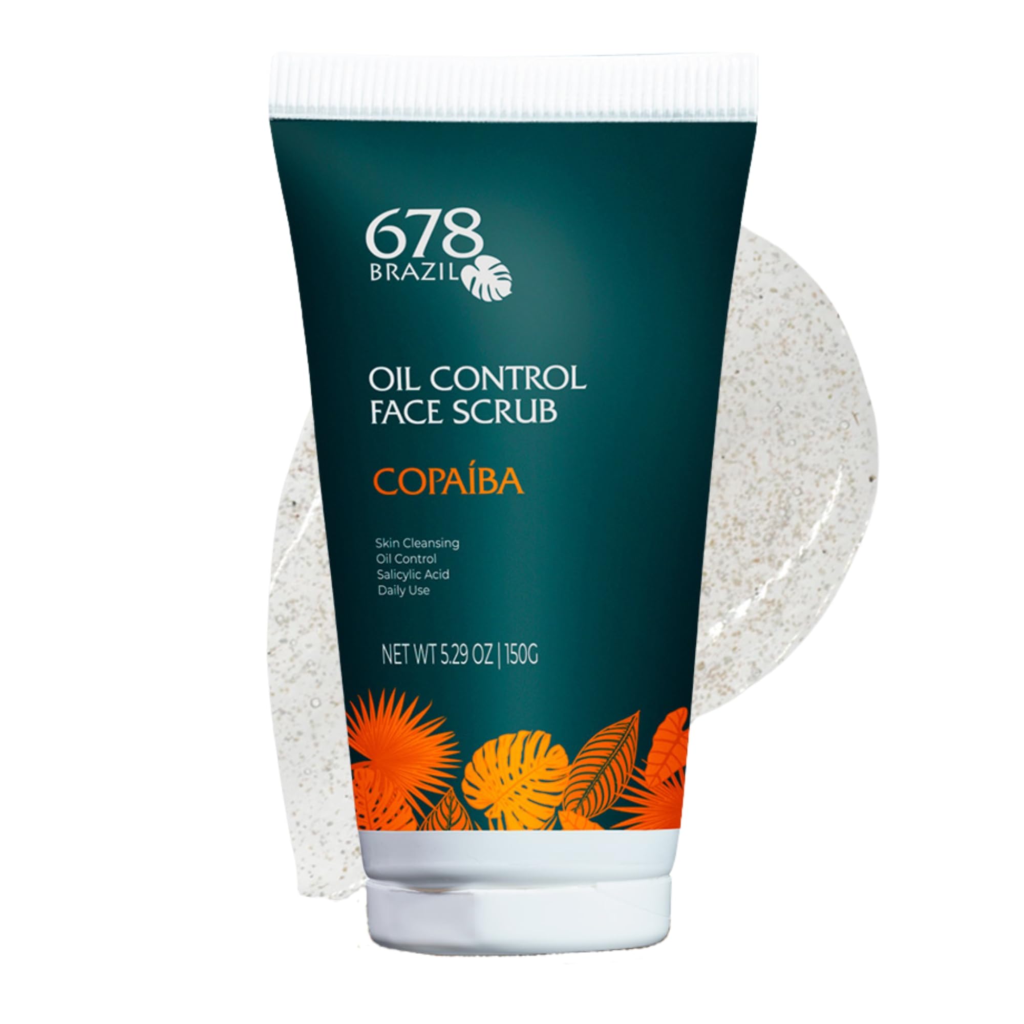 678 BRAZIL Oil Control Face Scrub, 150g / 5.29oz