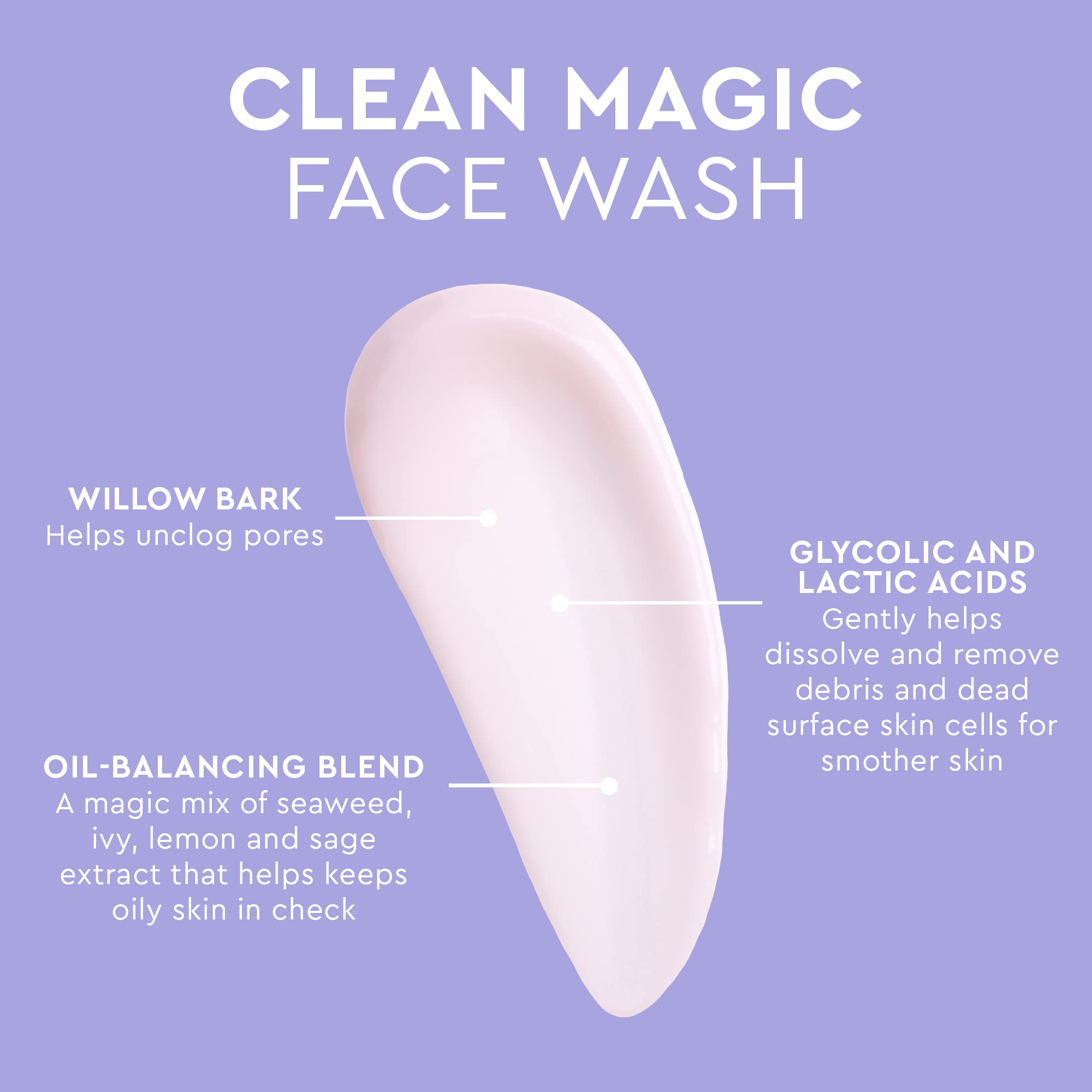 Florence By Mills Clean Magic Face Wash, 3.4 Oz/ 100Ml