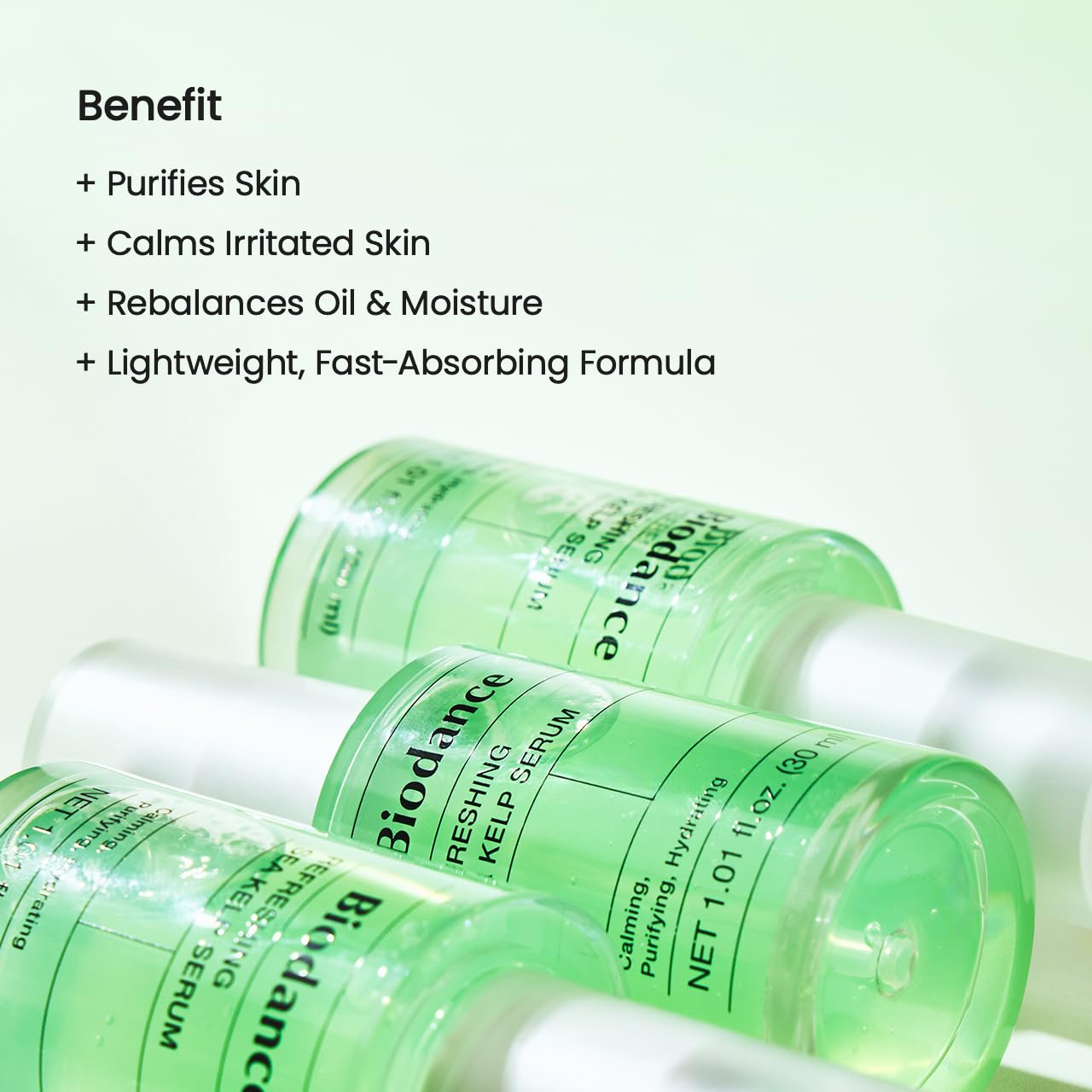 BIODANCE Refreshing Sea Kelp Serum, Oil & Sebum Control, Calming Serum for Oily & Combination Skin, Korean Skincare | 1.01 fl.oz