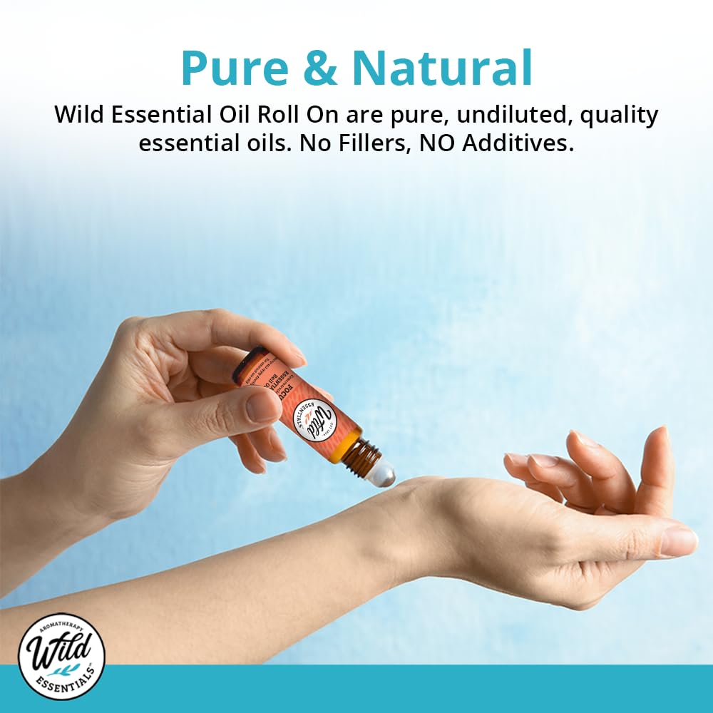 Wild Essentials Palo Santo Essential Oil Roll On, 10Ml, Cleansing, Purifying, Relaxing, 100% Pure, Premium Grade Essential Oils,