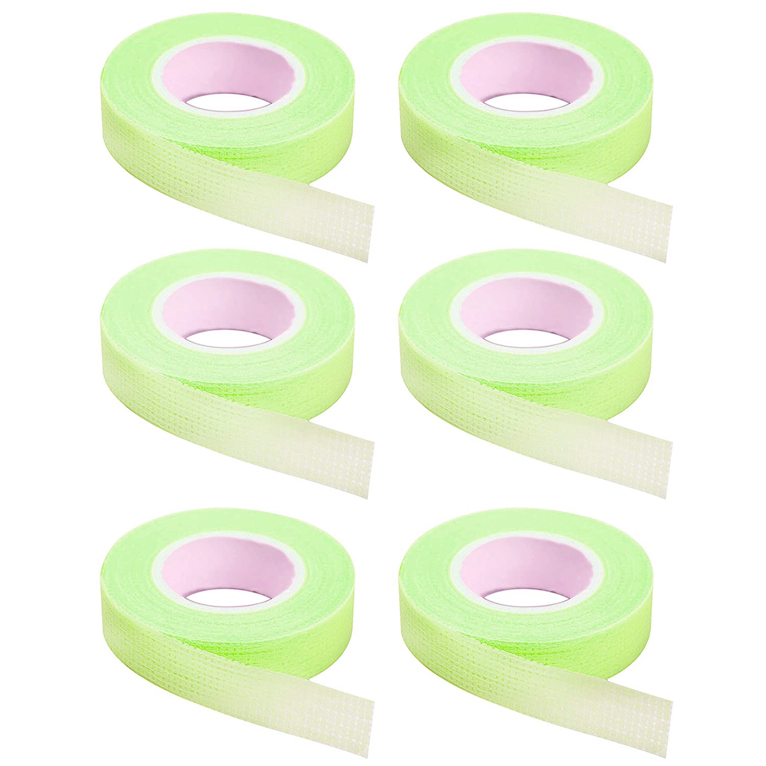 6 Rolls Eyelash Tape, Adhesive Fabric Eyelash Extension Tape, Breathable Micropore Fabric Tape For Eyelash Extension Supplies,9