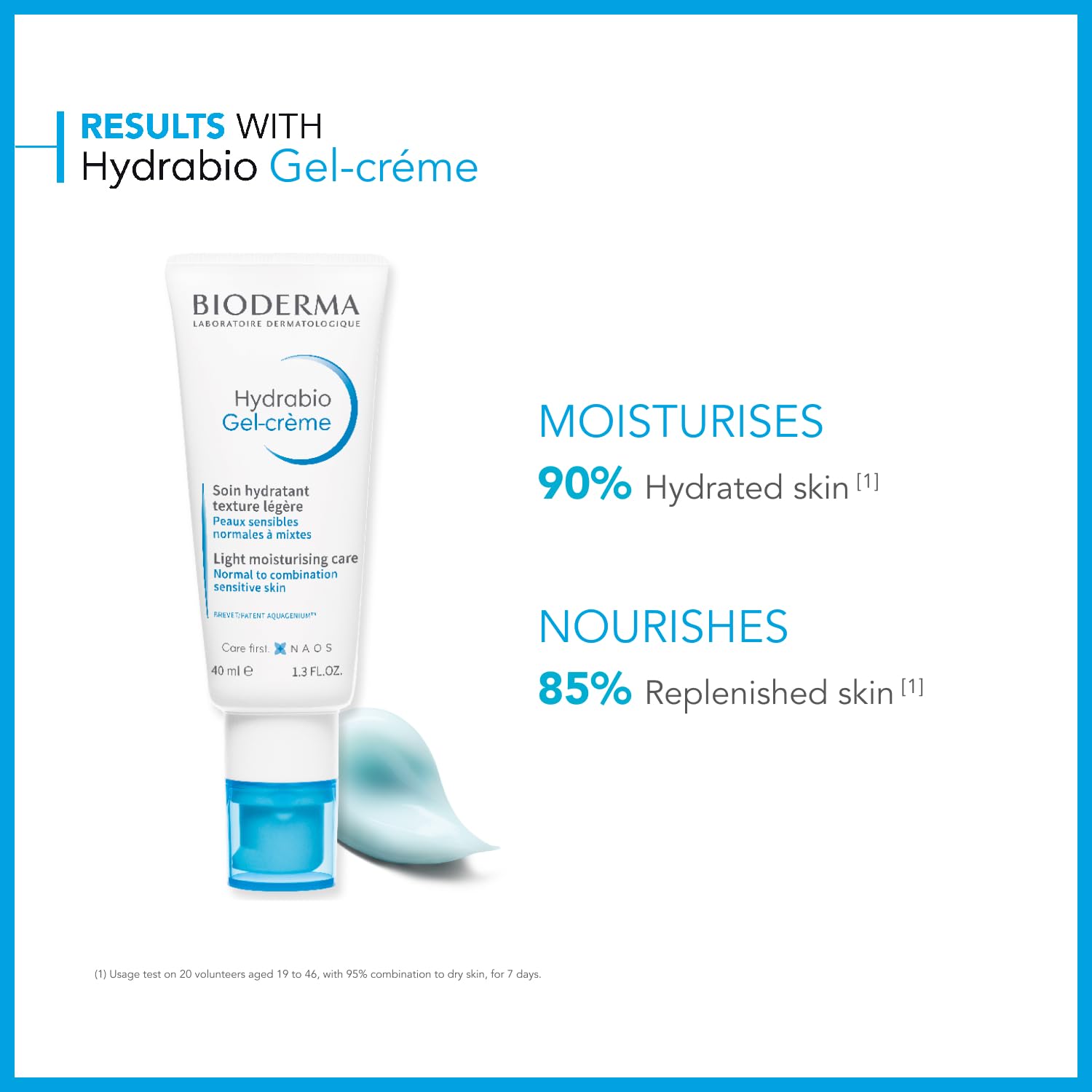 Bioderma - Face Cream - Hydrabio - Gel Cream Moisturizer - Provides Radiance - Cream Face Moisturizer for Normal to Combination