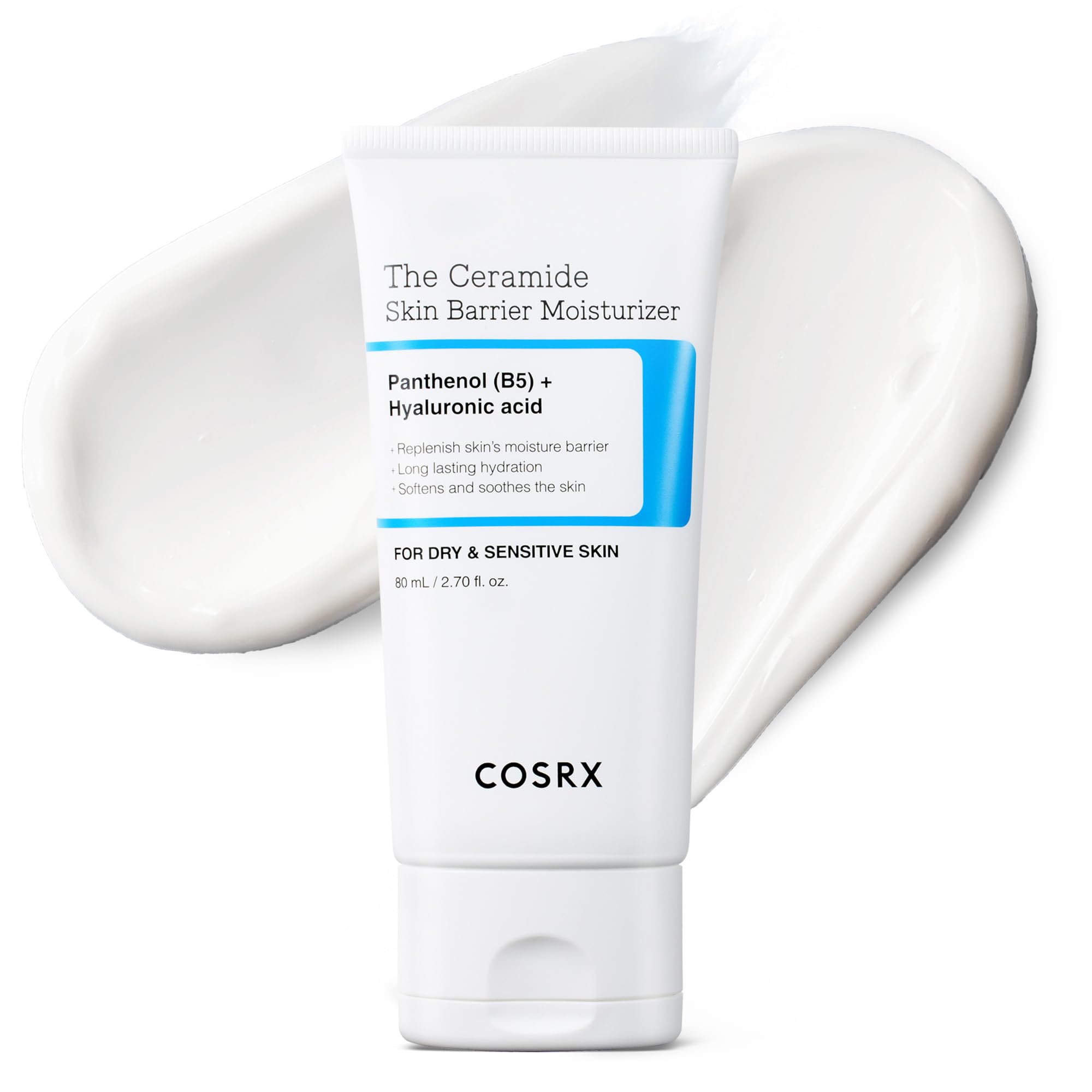 COSRX Ceramide Skin Barrier Moisturizer for Face with 7 Ceramides, Hyaluronic Acid & Panthenol for All Skin Types, 2.7 fl.oz, Ko