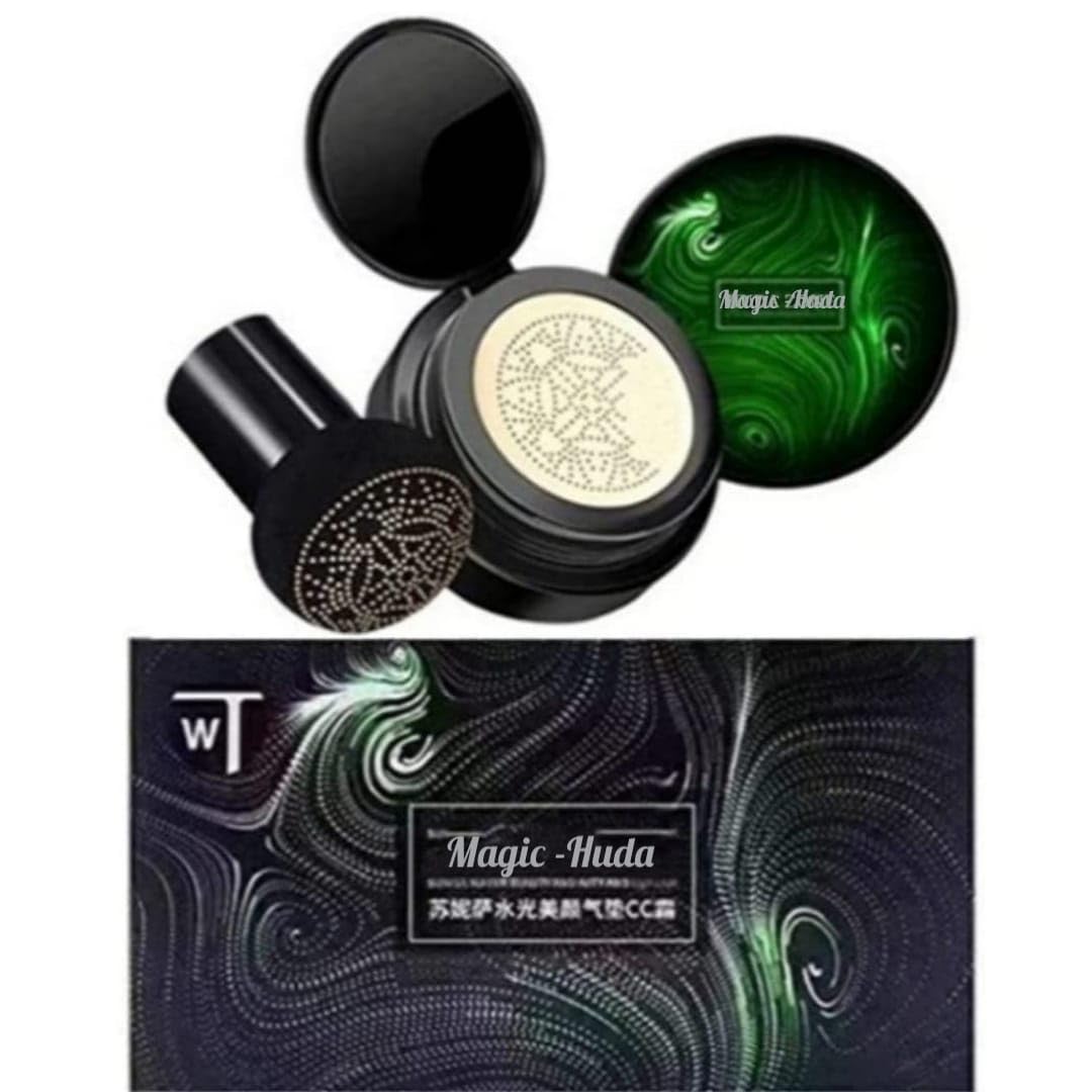 Magic Huda 3 In 1 Bb Cream Foundation Water Proof Foundation Natural Cream With100% Original Mushroom Head Air Cushion 20G.