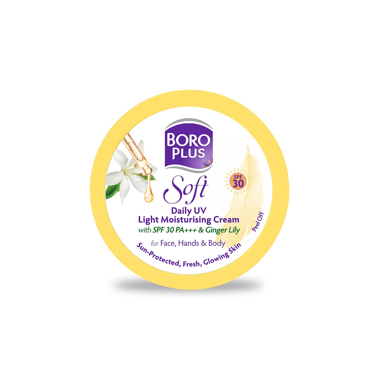 BoroPlus Soft Daily UV Light Moisturising Cream SPF 30 PA+++ with Ginger Lily, 3in1 Protection, 200ml