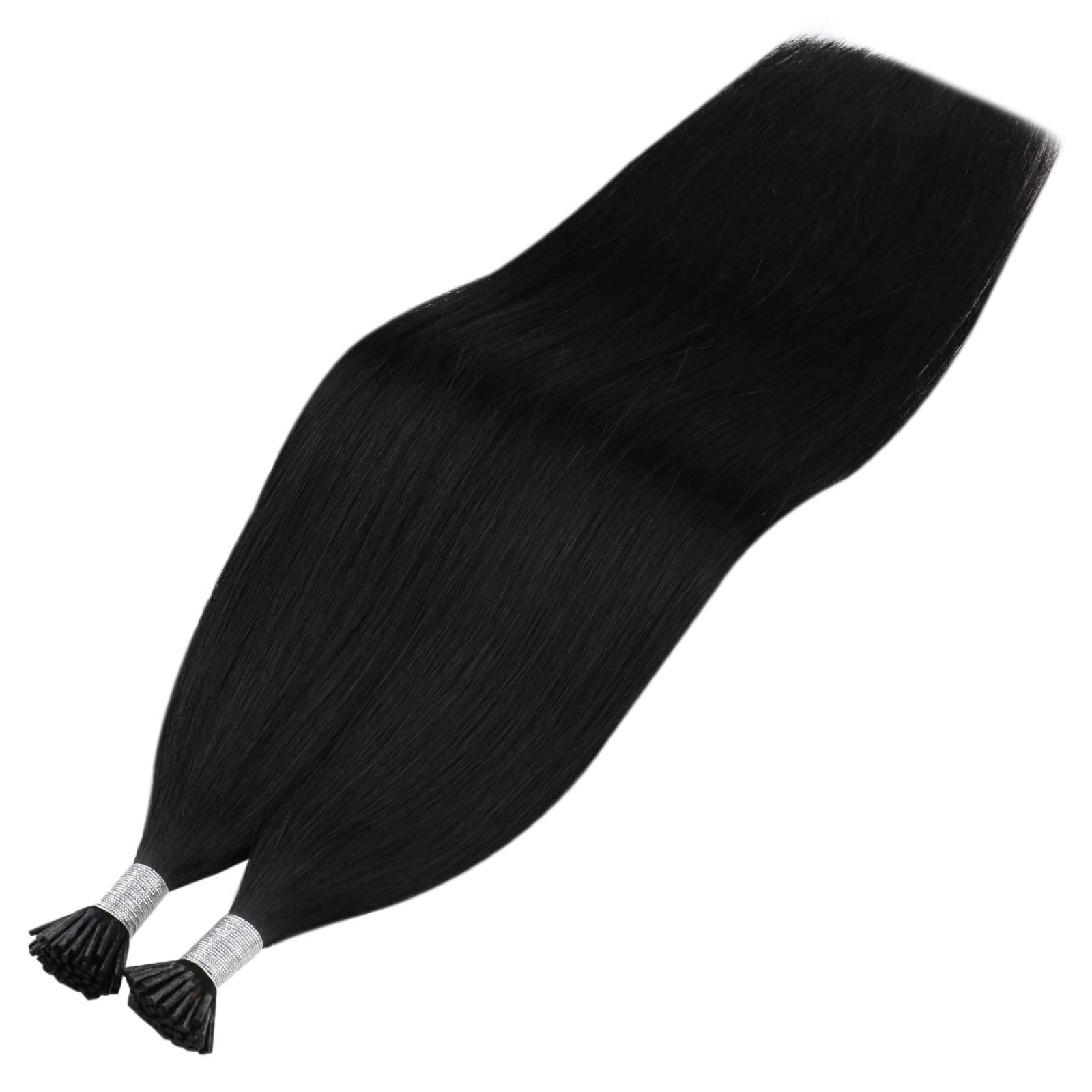 Sunny I Tip Human Hair Extensions Black I Tips Extensions Human Hair Natural Black Hair Extensions I Tips Cold Fusion Tip Hair E