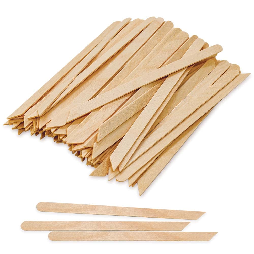 Tachibelle Wooden Wax Sticks - Body Eyebrow, Lip, Nose Small Waxing Applicator Sticks for Hair Removal and Smooth Skin Professio