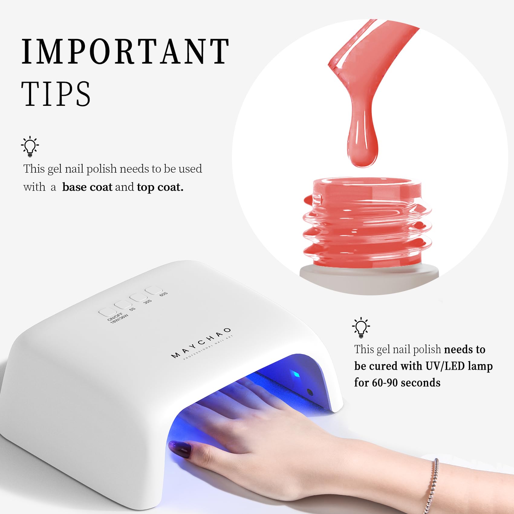 Maychao Jelly Gel Nail Polish 1Pc Transparent Pomegranate Nail Polish 15Ml Soak Off Uv Led Nail Gel Polish Nail Art Starter Mani
