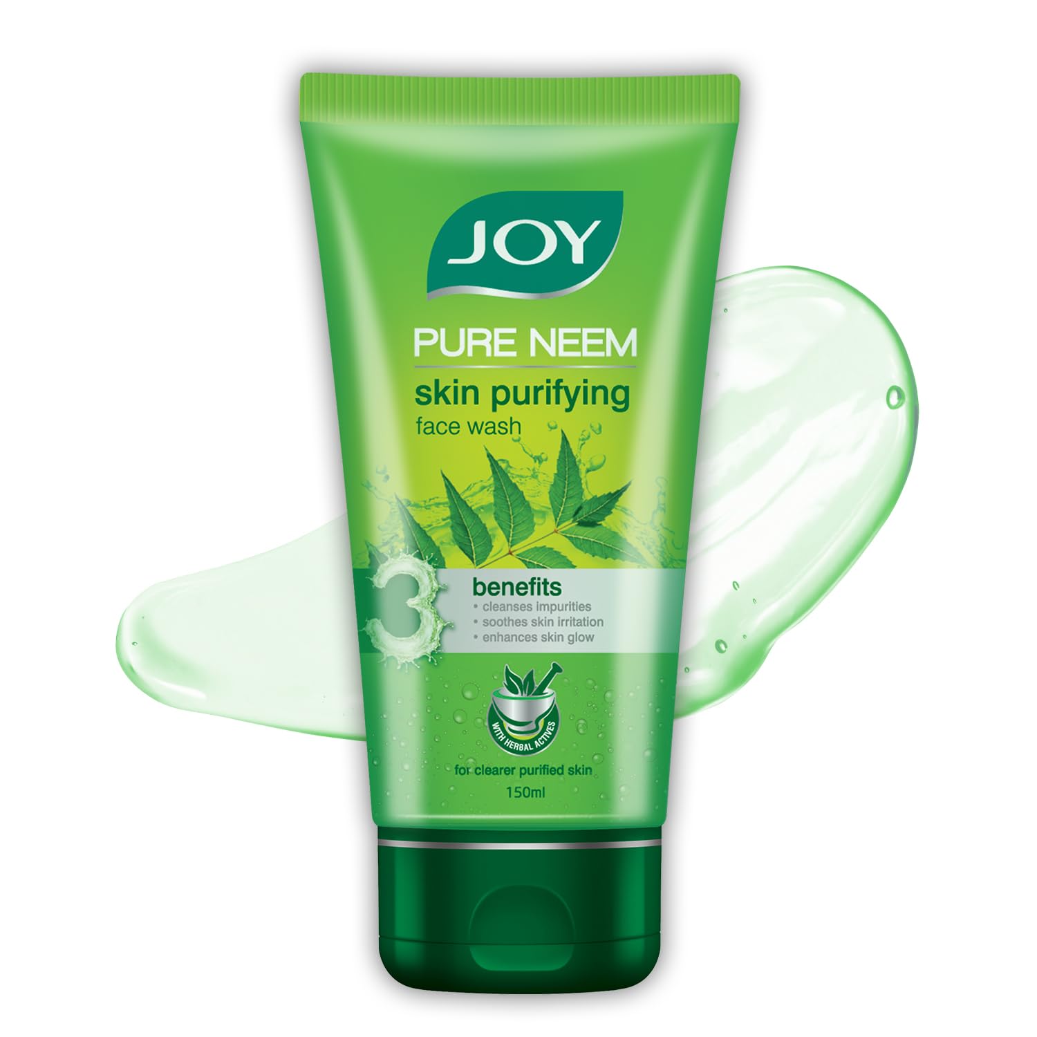 Joy Skin Purifying Neem Face Wash For Oily & Acne-Prone Skin | Fights Pimples, Controls Excess Oil & Unclogs Pores | Natural Ant