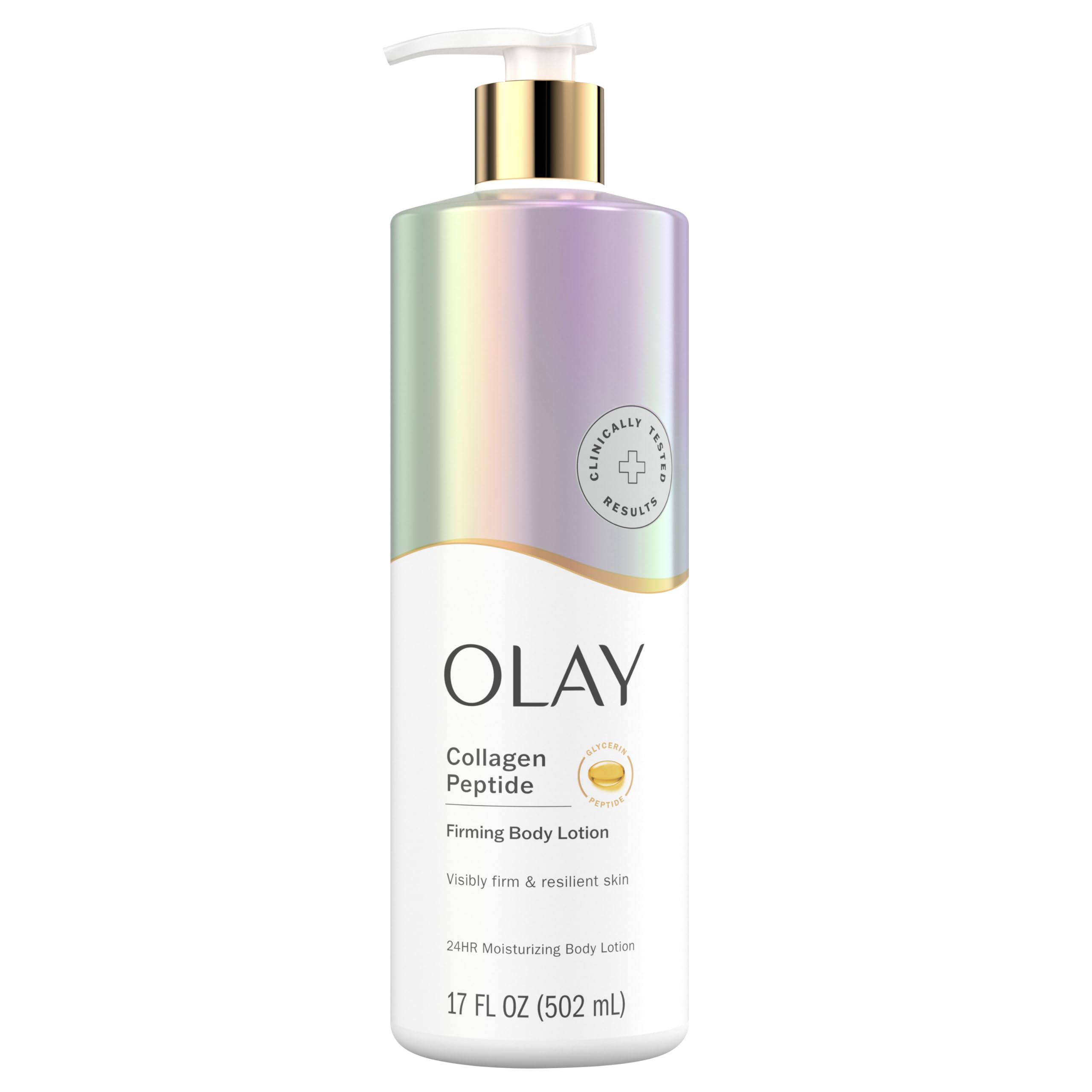 Olay Body Lotion Firming & Hydrating for Women with Collagen, 24hr Moisturizing, Vitamin E & Vitamin B3 Complex, Fast Absorbing 