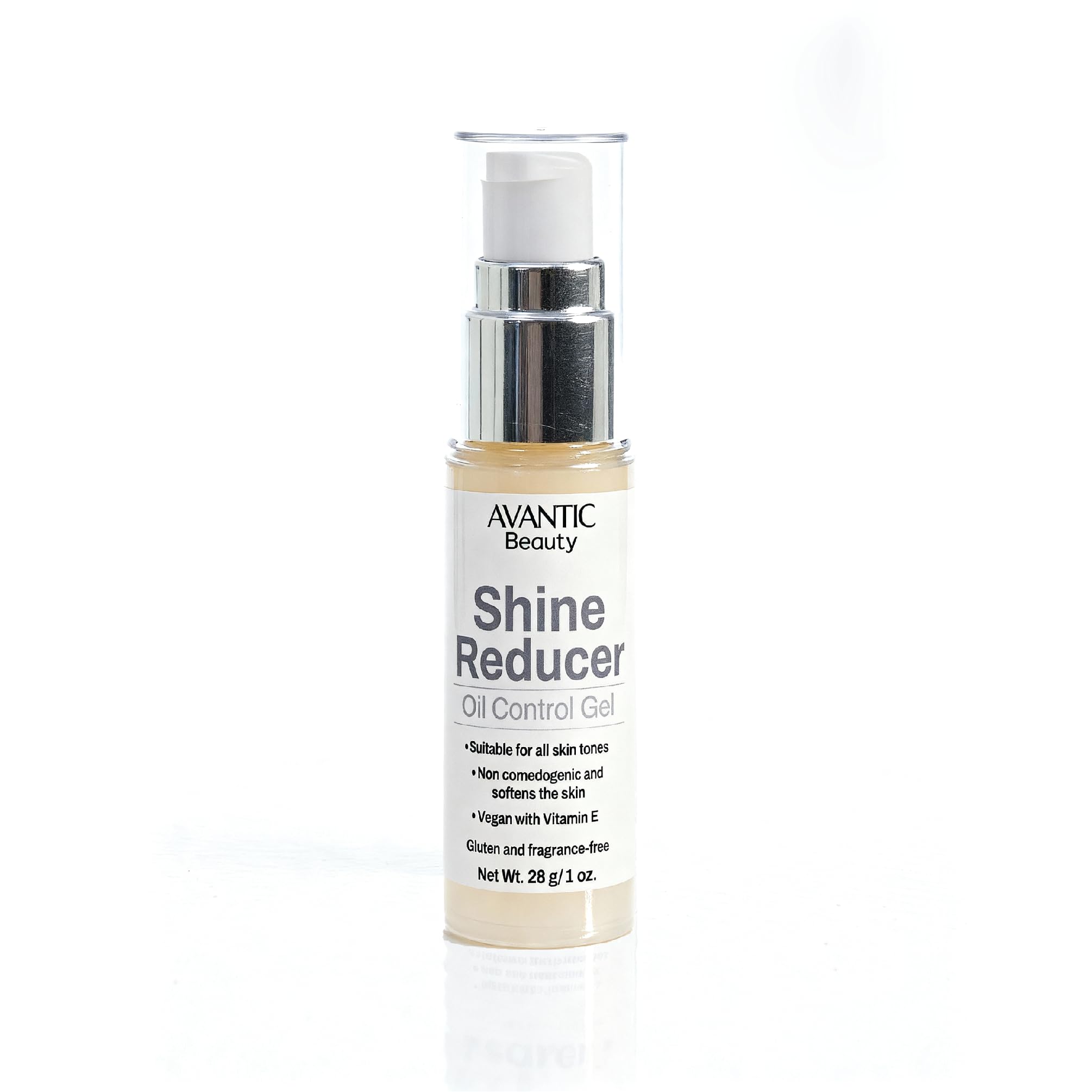 Avantic Shine Reducer for Men, Oil Control Gel for Oily & Combination Skin, Clear Mattifying Primer, Lightweight & FragranceFre