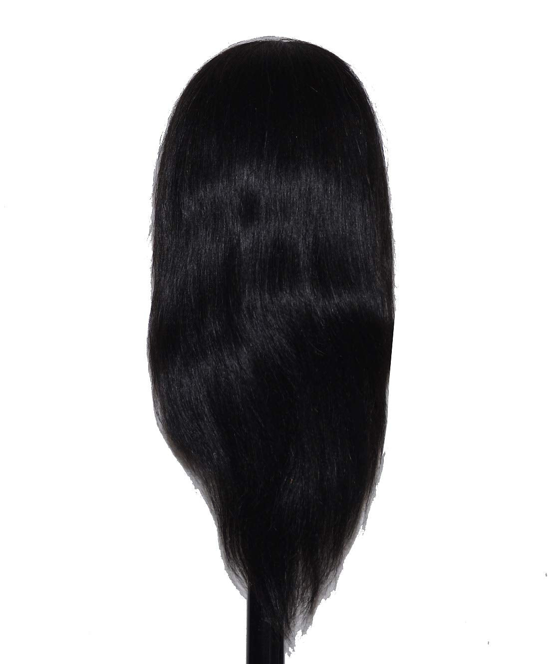 Bellrino 20-22 Cosmetology Mannequin Manikin Training Head with Human Hair with Table Clamp Holder - Helen (B-CORA+C)