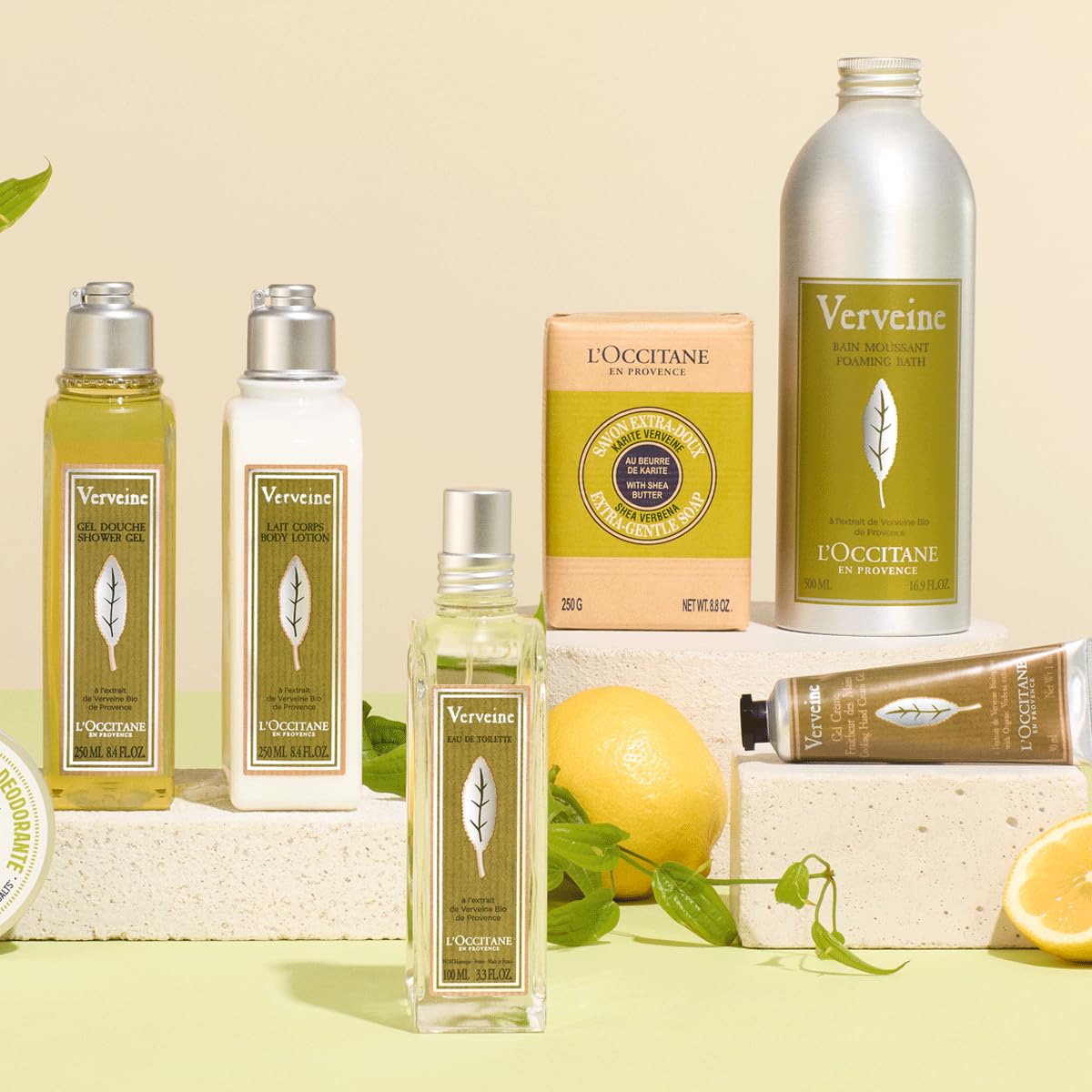 Loccitane Verbena Extra-Gentle Soap: Vegetable Based, Artisanal, Citrus Scent, Crafted With Organic Verbena Extract, Refreshing