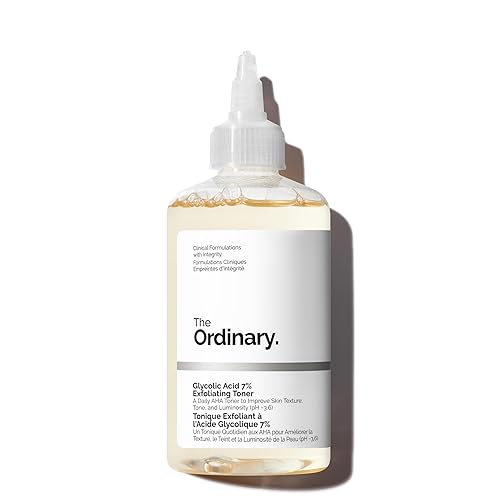 The Ordinary Glycolic Acid 7% Exfoliating Toner - Brightening Daily Toner, 8.1 Fl Oz, Yellow
