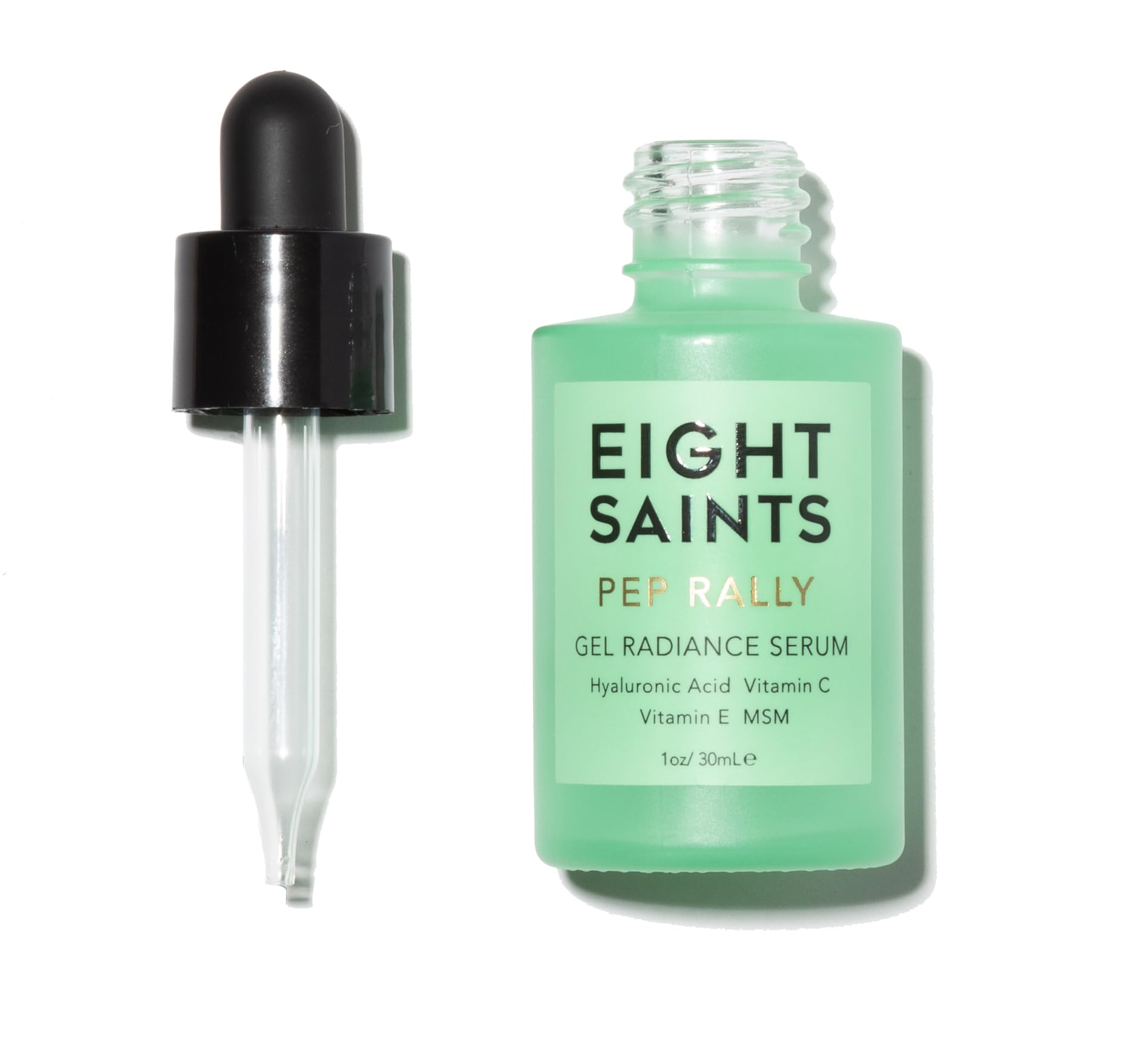 Eight Saints Skincare Pure Hyaluronic Acid Serum for Face Plumping, Natural and Organic Vitamin C Face Serum with Vitamin E for 