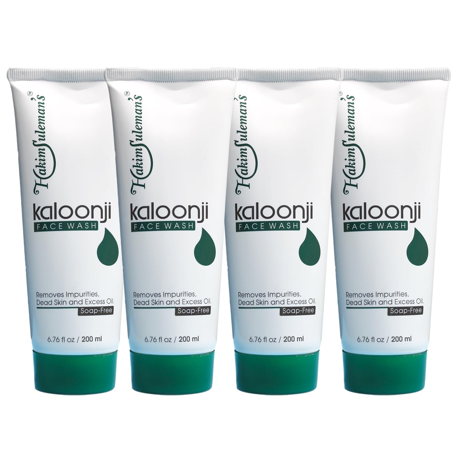 Hakim SulemanS Kalonji Herbal Face Wash 200Ml | Neem, Turmeric & Aloe Vera | Oil Control & Deep Cleansing | Paraben & Sulfate F